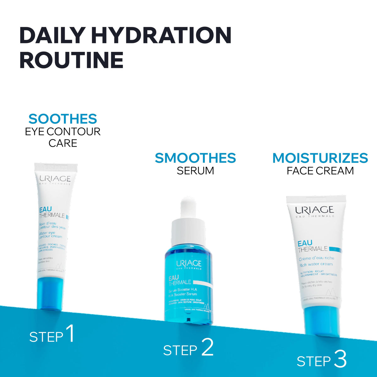 Uriage Eau Thermale Rich Water Cream Face Moisturizer With - Uriage Official Imagery - 7