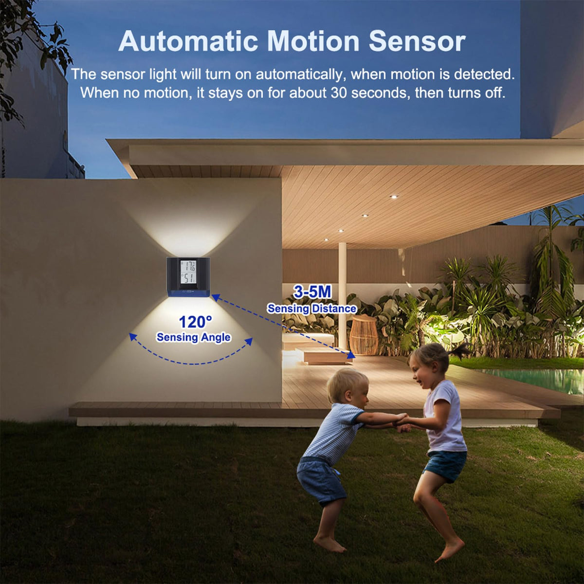 LED Wall Sconce Motion Activated Wall Lights with Real Time - NBWDY Official Imagery - 8