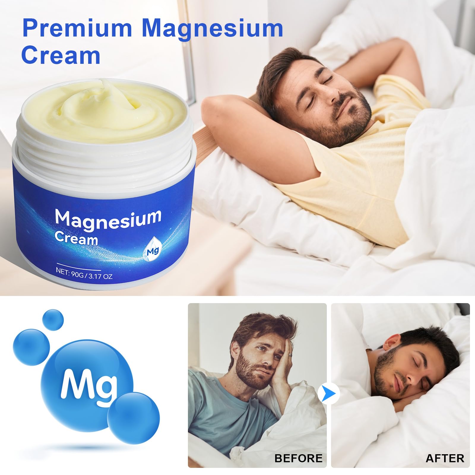 FUKEVY Magnesium Body Cream 3.17 oz – Fast-Absorbing Relief