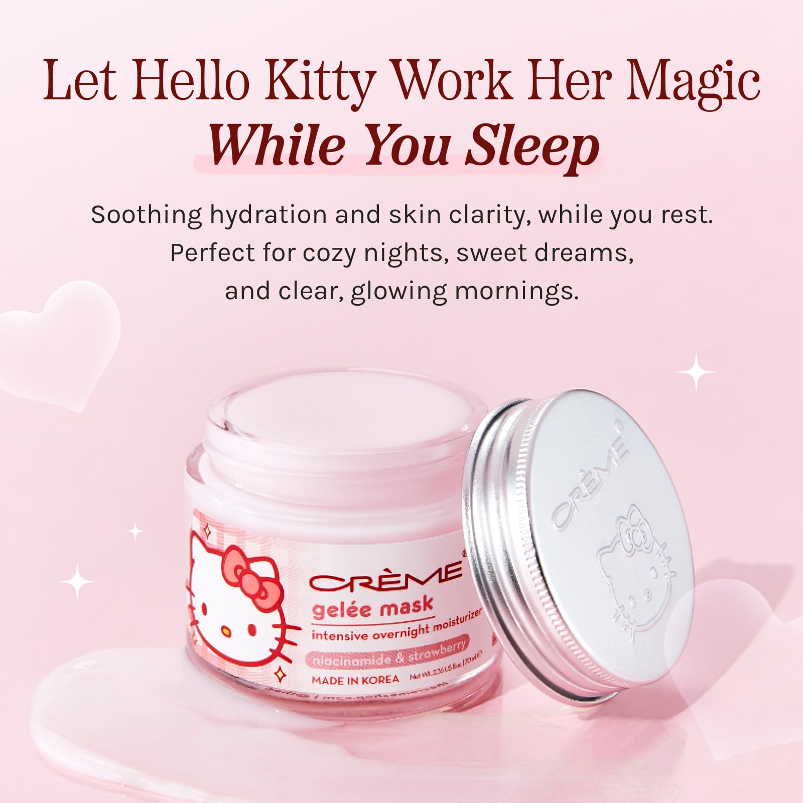 The Crème Shop Hello Kitty Klean Beauty™ Gelée Mask - The Crème Shop Official Product View 3