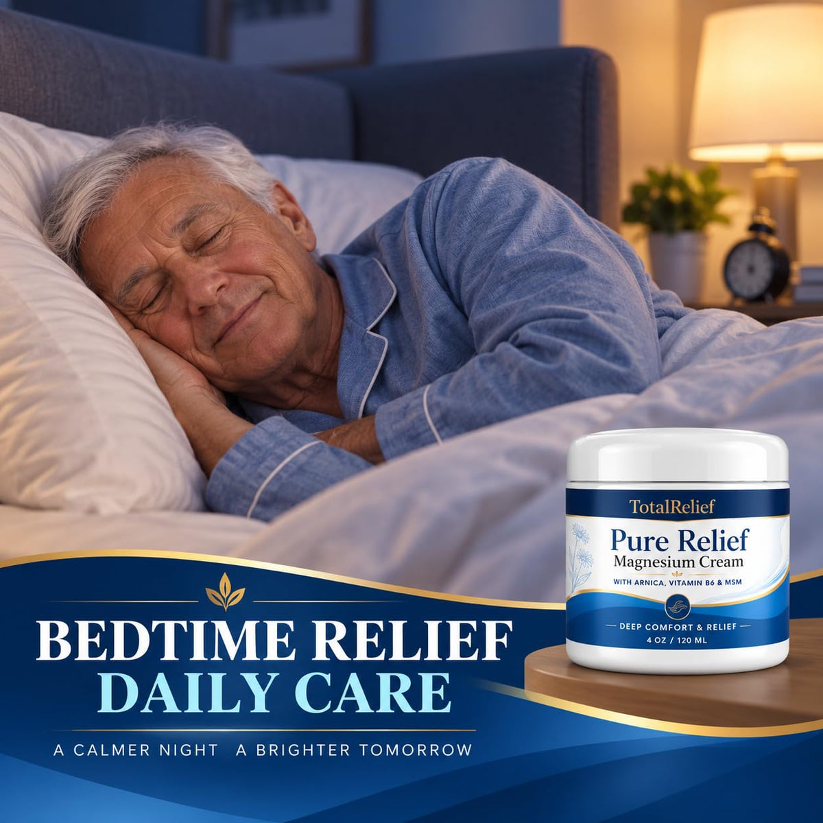 Pure Relief Magnesium Cream Contains Magnesium Msm Arnica - TotalRelief Official Imagery - 6
