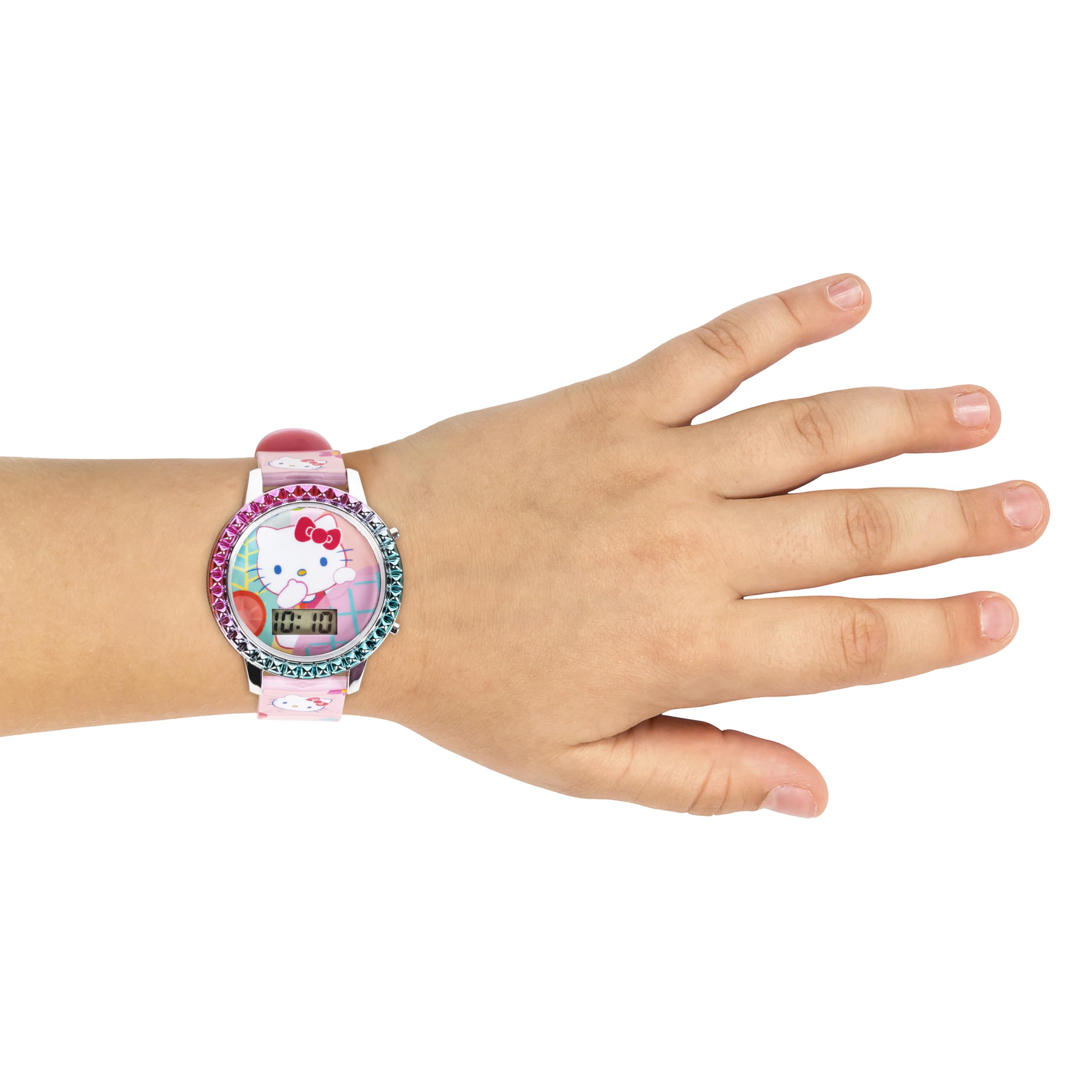 Accutime Sanrio Hello Kitty Girls' Digital LCD Quartz Watch with Pink - View 4