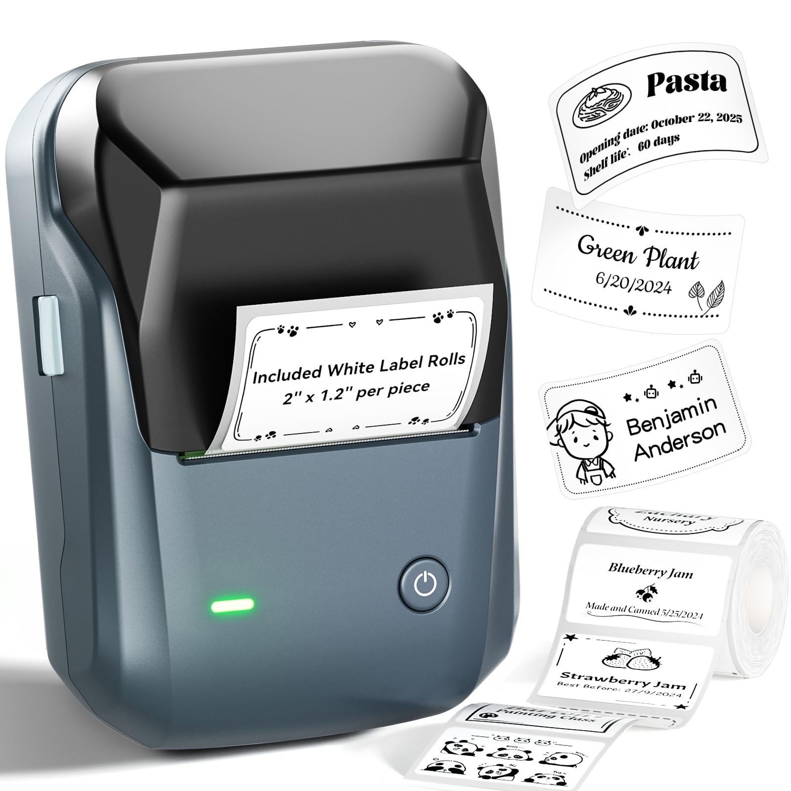 NIIMBOT B1 Label Maker, 2Inch Bluetooth Label Printer for Home, B by NIIMBOT - Angle View 1