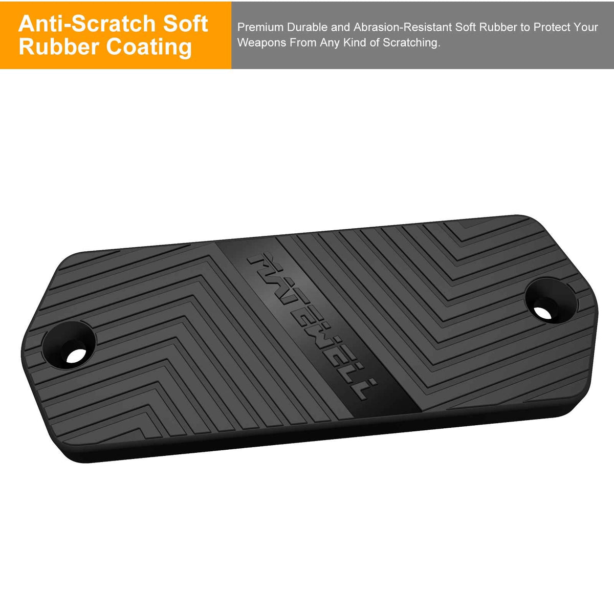 Magnetic Gun Mount for Vehicle Home 58 lbs rated Rubber - MATEWELL Official Imagery - 4