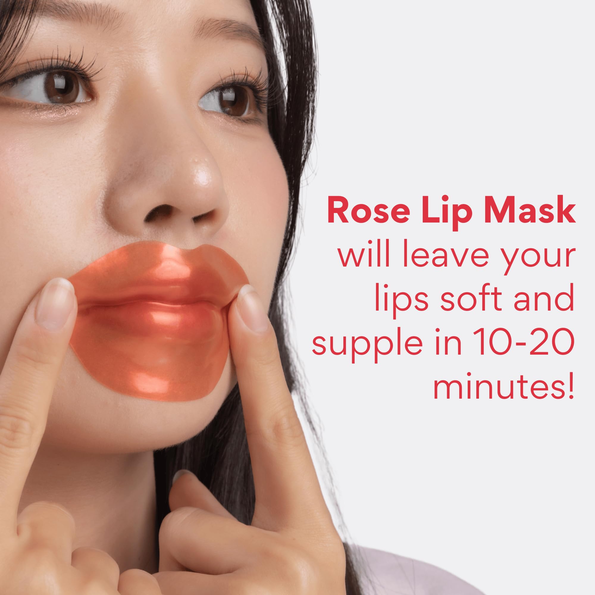 KOCOSTAR Rose Collagen Hydrogel Lip Mask with Niacinamide - KOCOSTAR Official Product Imagery - 7