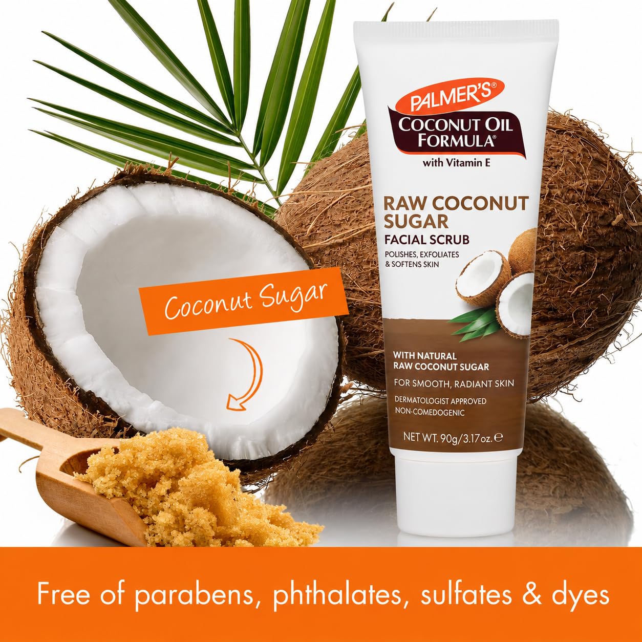 Palmer's Coconut Sugar Facial Scrub Exfoliator with Chamomile - Palmer's Official Product View 6