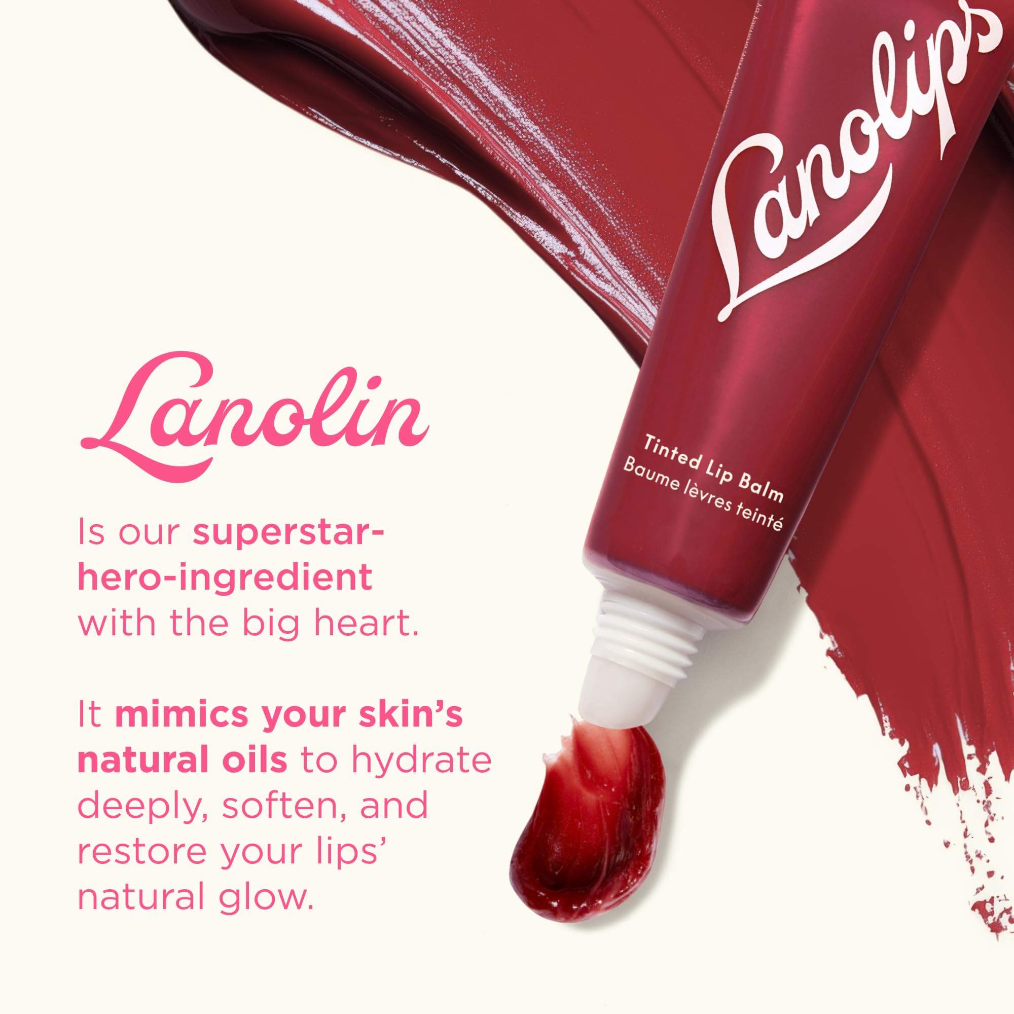 Lanolips Tinted Lip Balm - Enriched with Lanolin Oil for Shine & Hydration - Hydrating Tinted Lip Gloss Tube - Spice (12.5g / 0.44oz) - Lanolips Official Product View 5