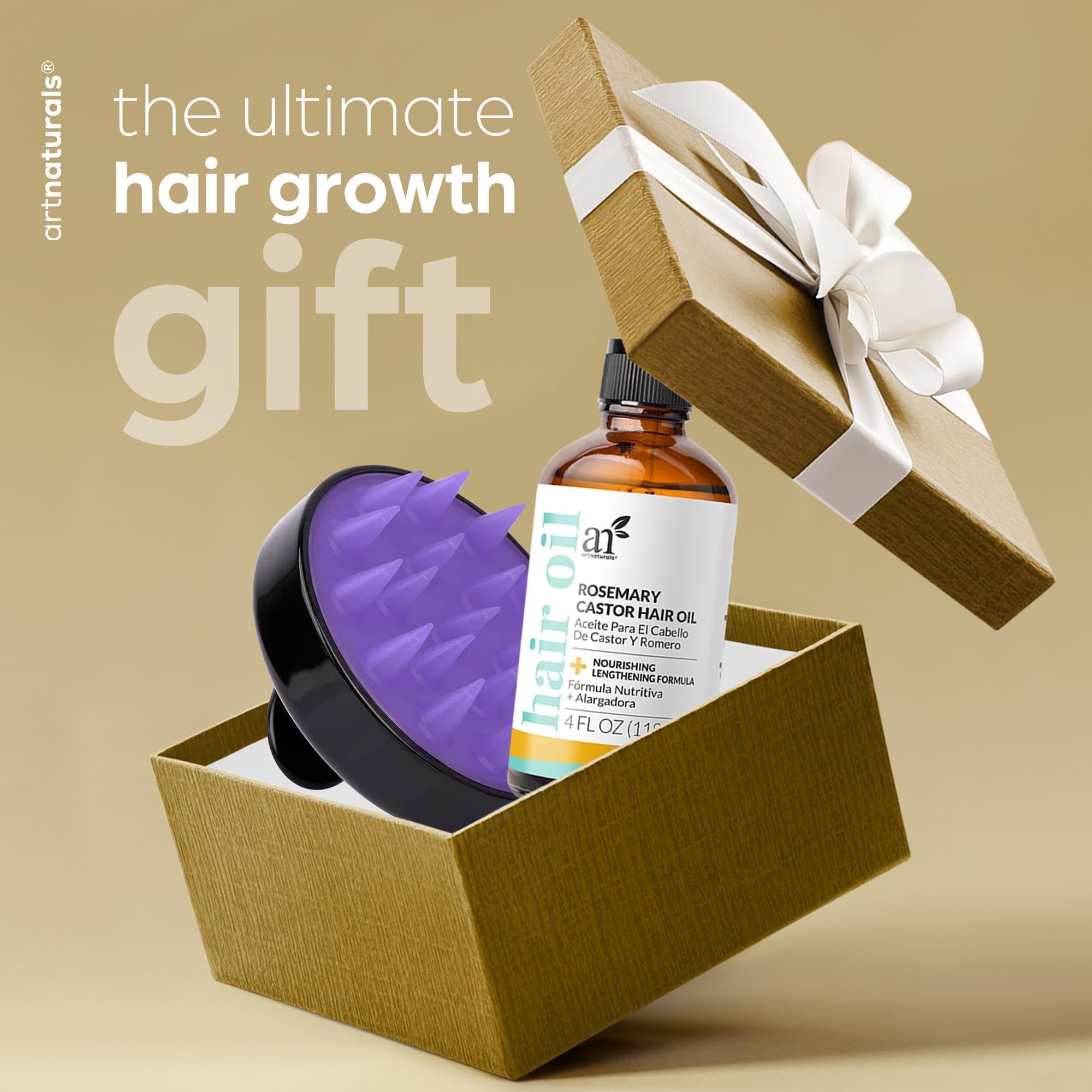 ArtNaturals Rosemary Oil for Hair Growth & Castor Oil Set, Women Men - Artnaturals Official Product View 9