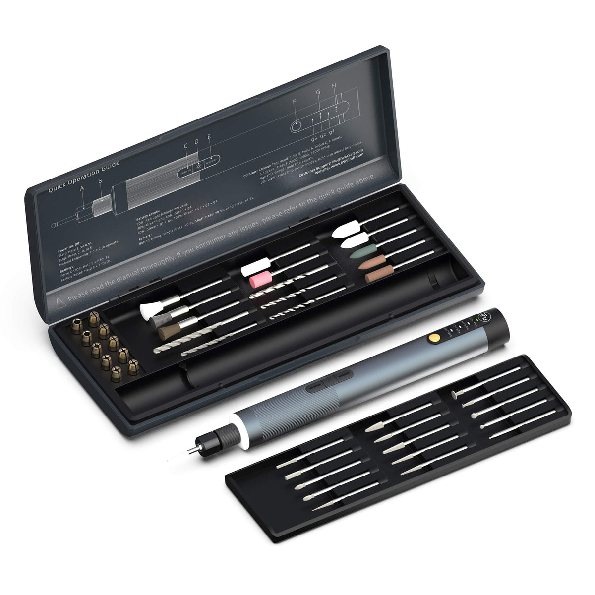 iFu Mini Cordless Rotary Tool Kit 150mN m Torque Engraving - IfU Official Imagery - 2