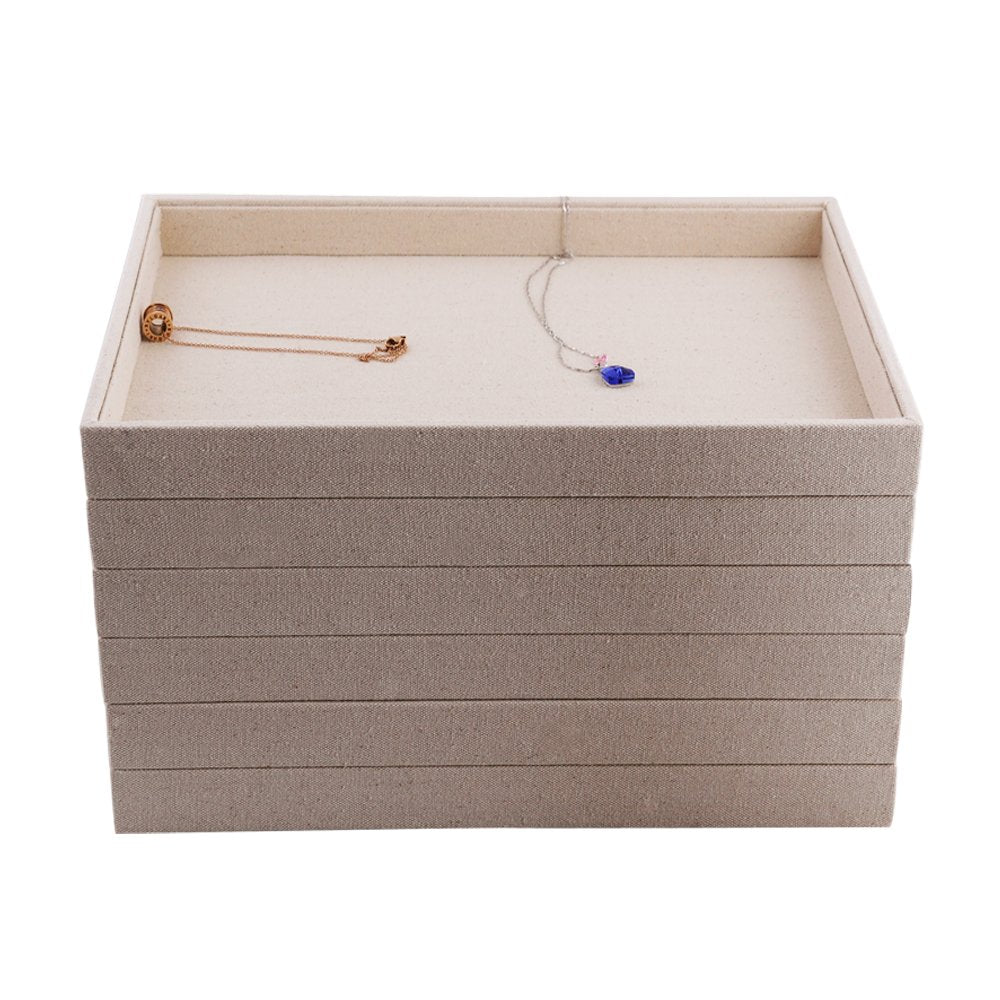Oirlv Linen Jewelry Tray Jewelry Drawer Organizer Necklace - Oirlv Official Imagery - 7