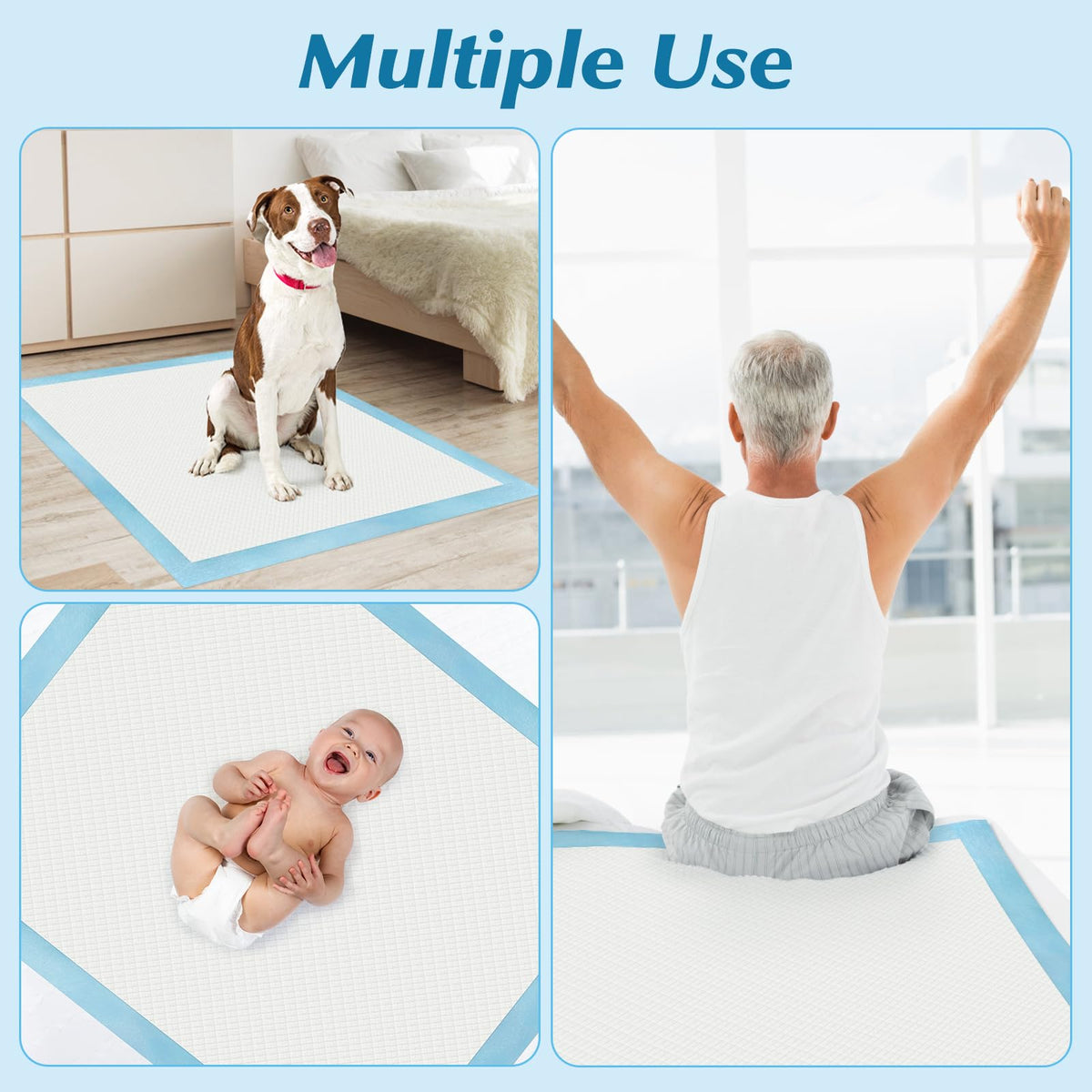 50 Count 30 x 36 Super Absorbency Disposable Underpads - Wowflash Official Imagery - 8