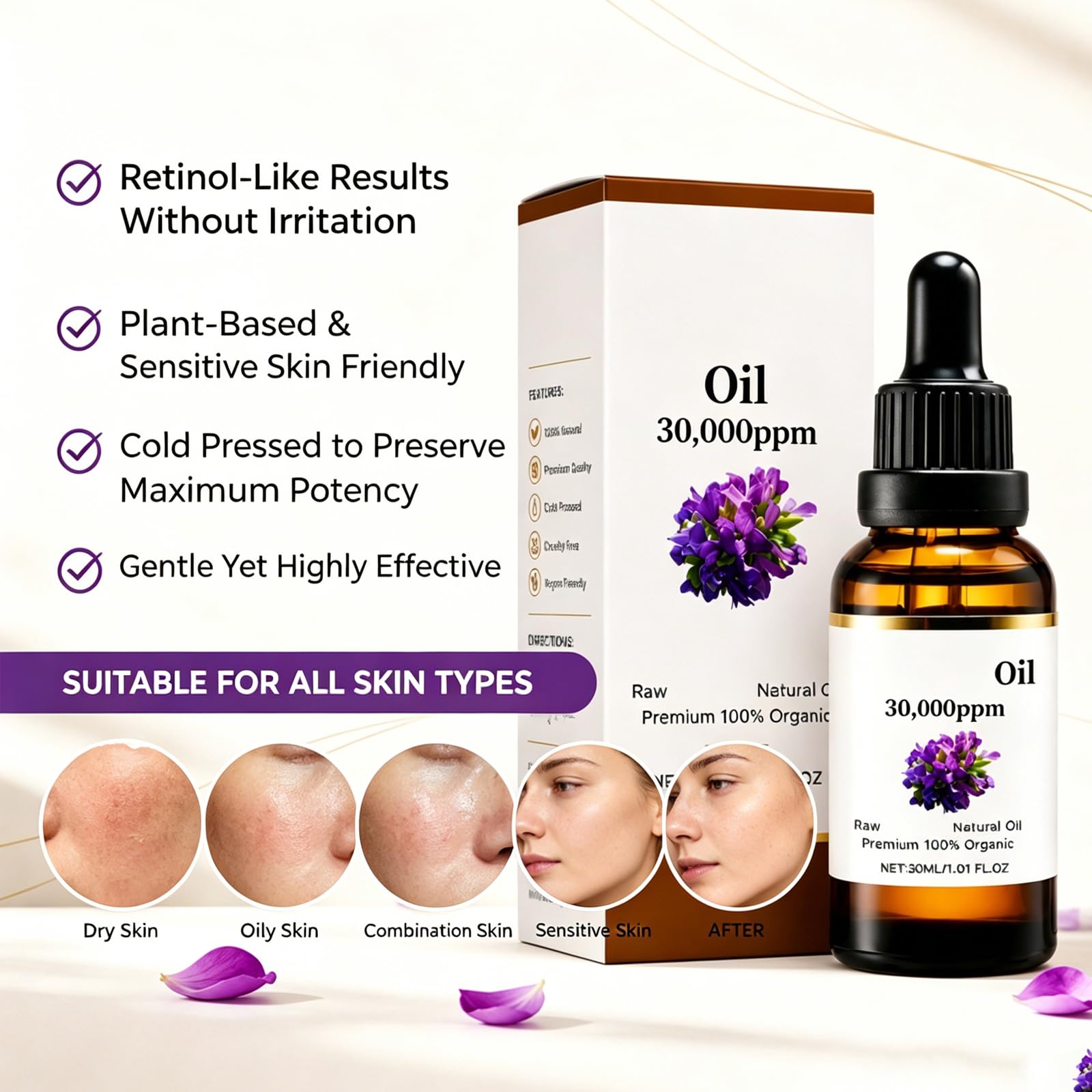 MYSQIHO Bakuchiol Oil Organic Cold Pressed of 30,000 PPM, New Advanced Serum - MYSQIHO Official Product View 7
