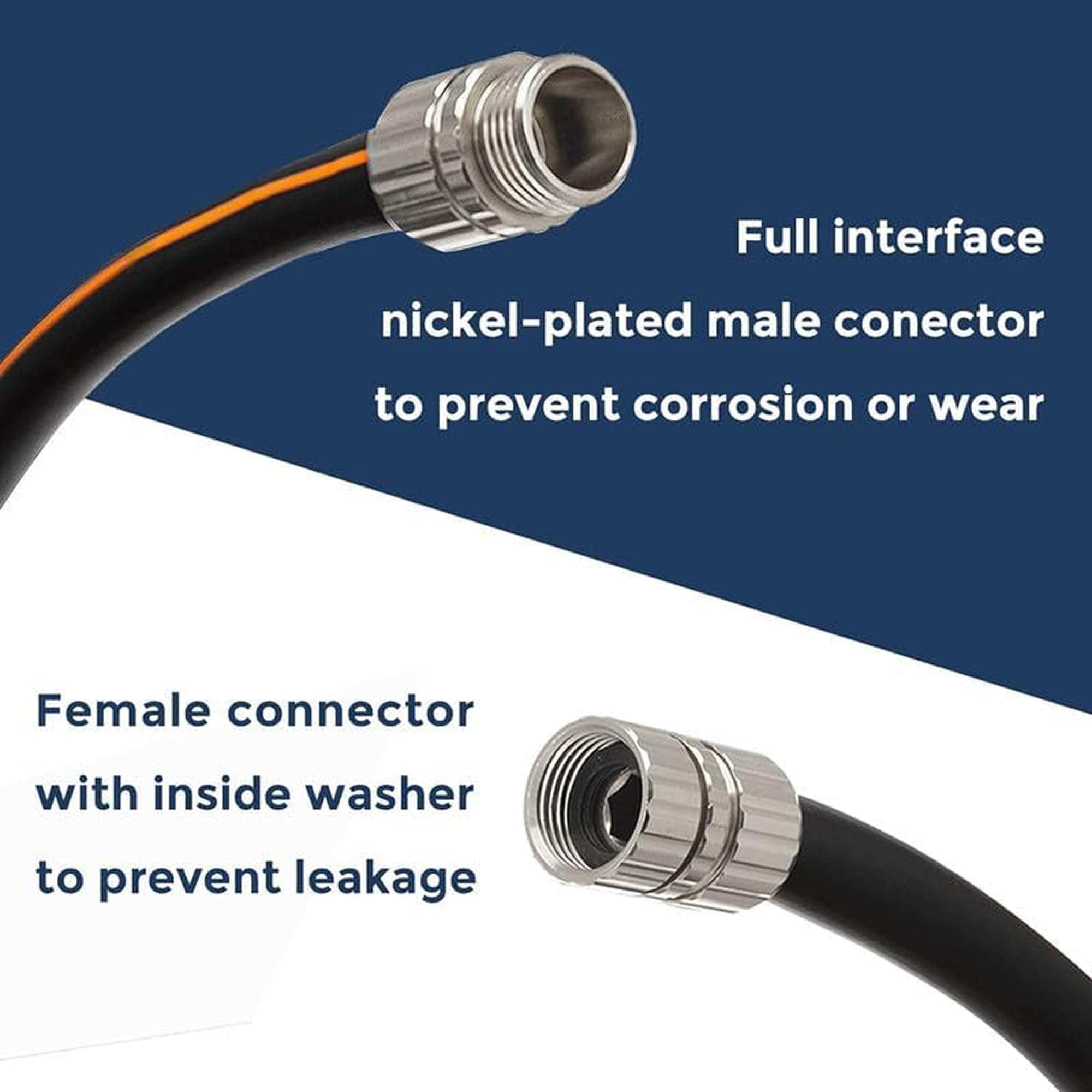 Giraffe Tools Garden Hose 5/8", 100ft Lightweight Hybrid Hose - Giraffe Tools Official Product View 3