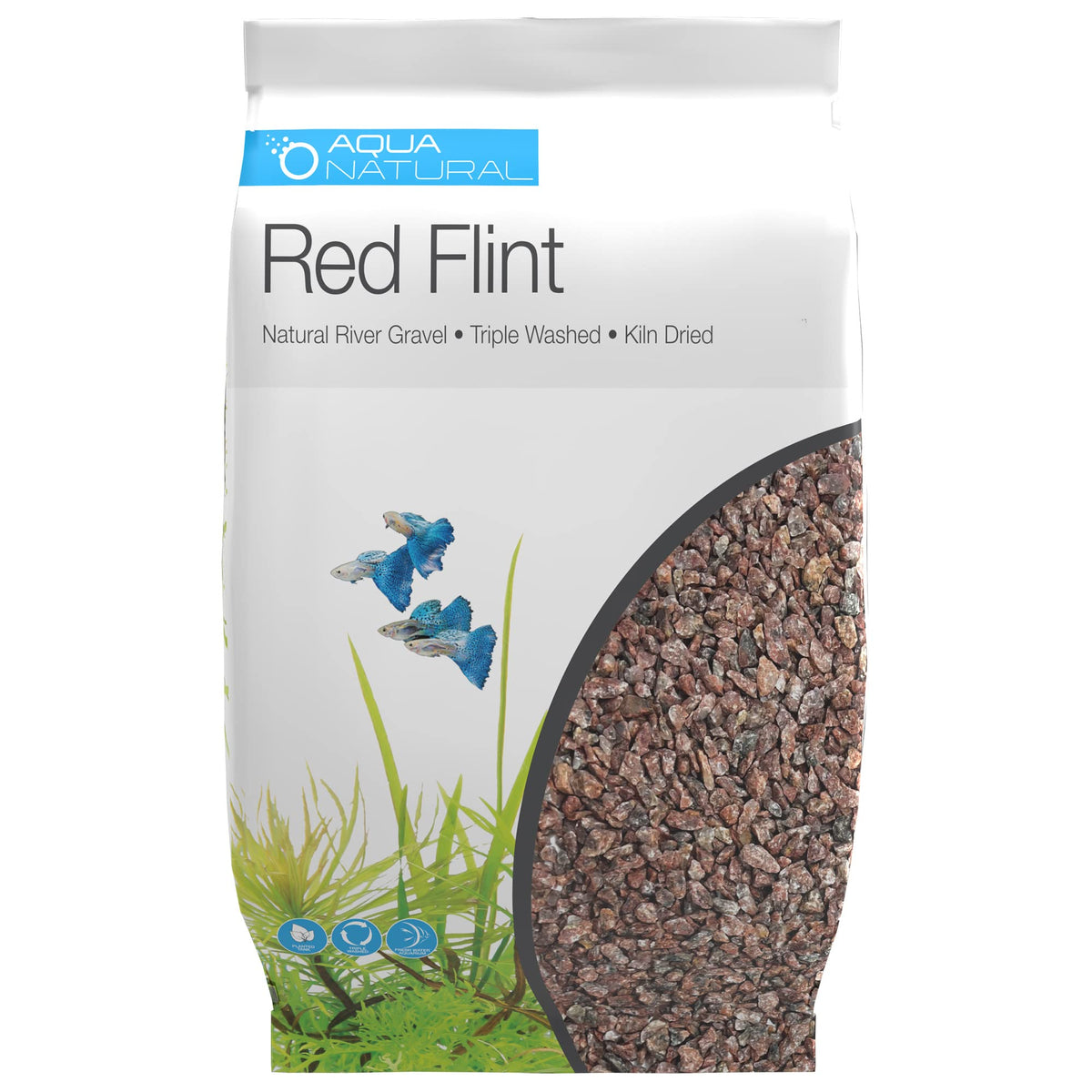 Aqua Natural Aquarium Substrate Red Flint Gravel 20lb - Aqua Natural Official Imagery - 2