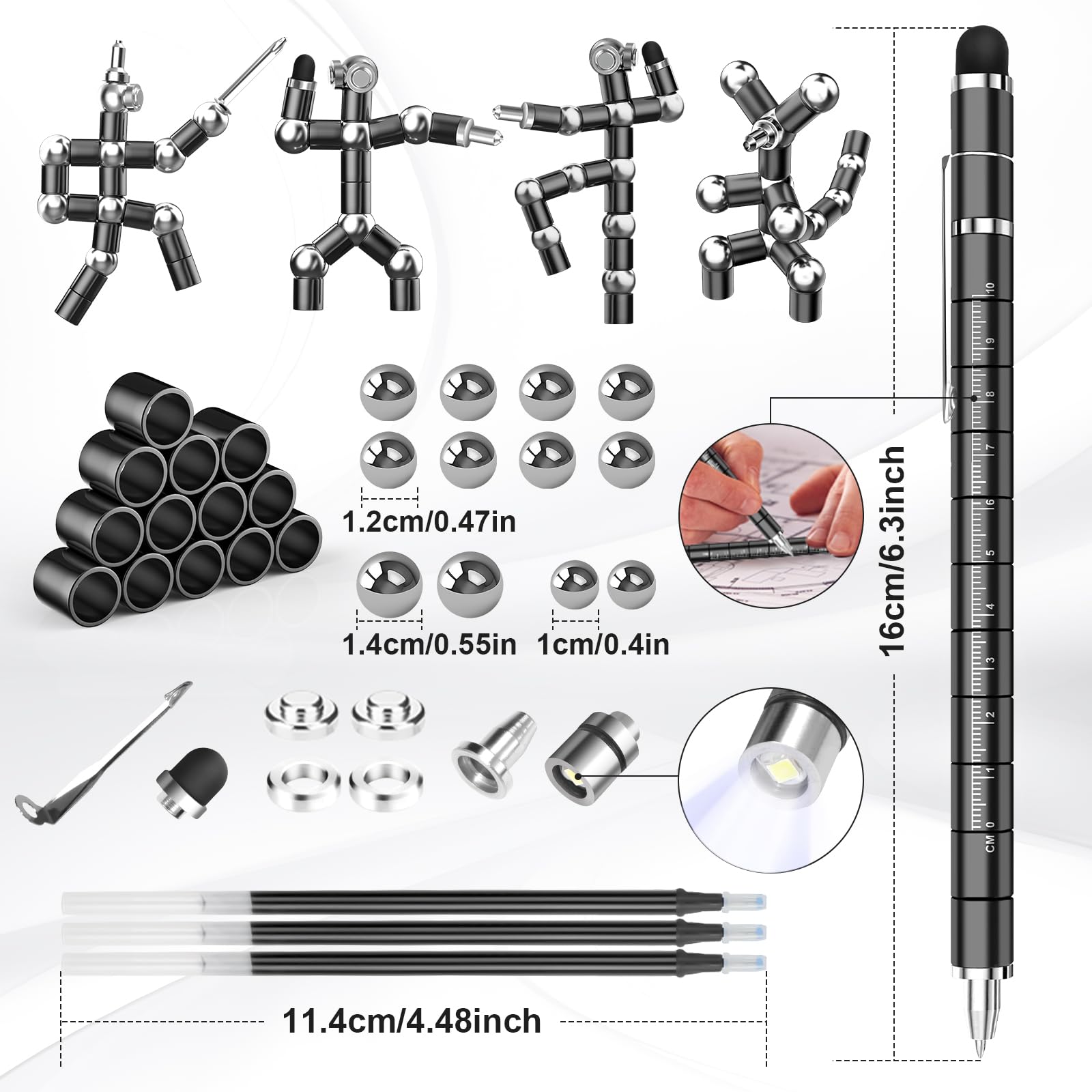 Dusor Gifts for Men Fidget Pen, Back to School Supplies for Teen Boys Teacher - Dusor Official Product View 3