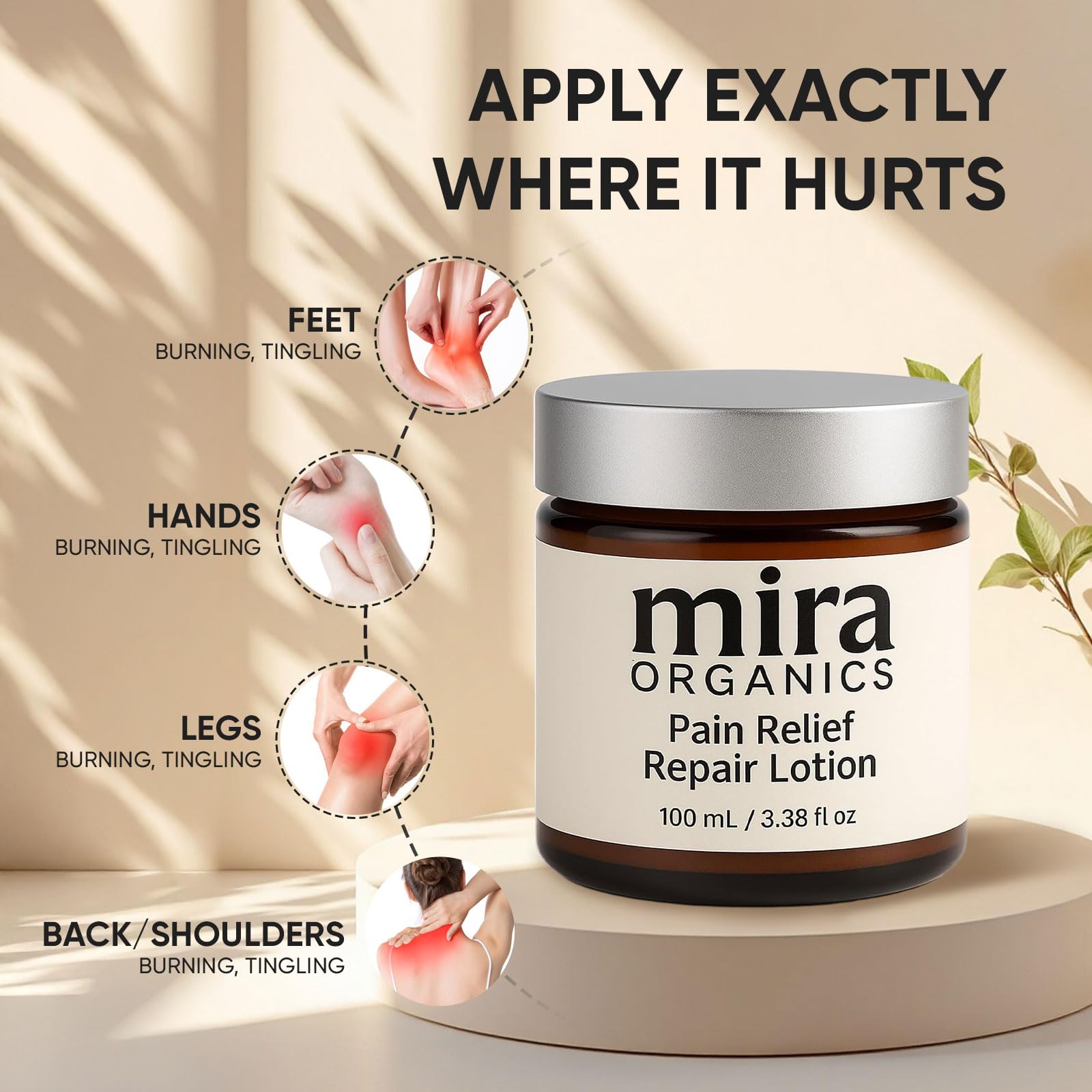 SDXJIOGE Mira Relief Body Lotion – Magnesium & Arnica 100mL