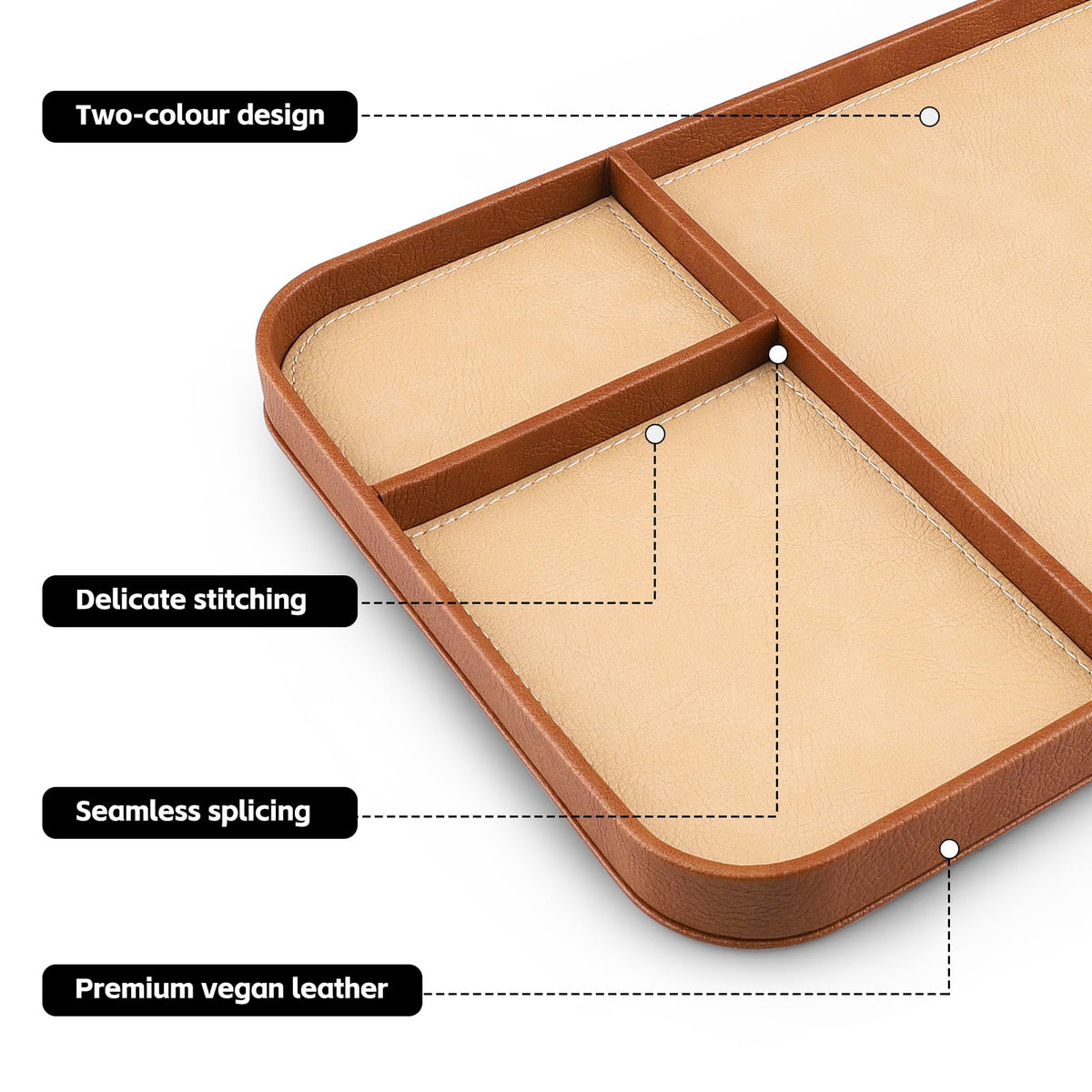 SENEN Leather Tray Stylish and Organized Multifunctional - SENEN Official Imagery - 6
