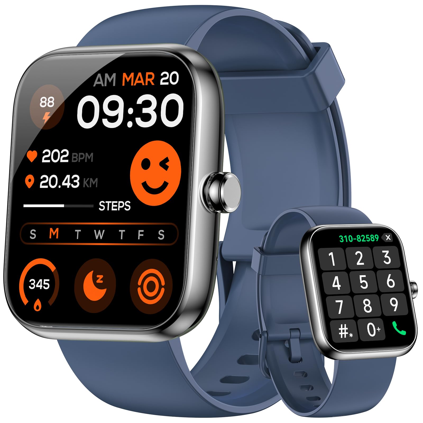 BOOOMIC Smart Watch for Men Women with Alexa Built-in, Bluetooth Calli - View 9