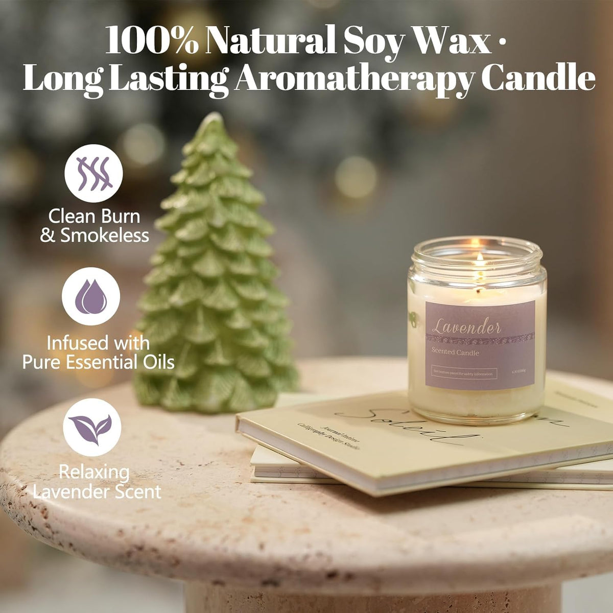 Scented Candles Gift Set for Women 6 Pack Aromatherapy - PELN Official Imagery - 6