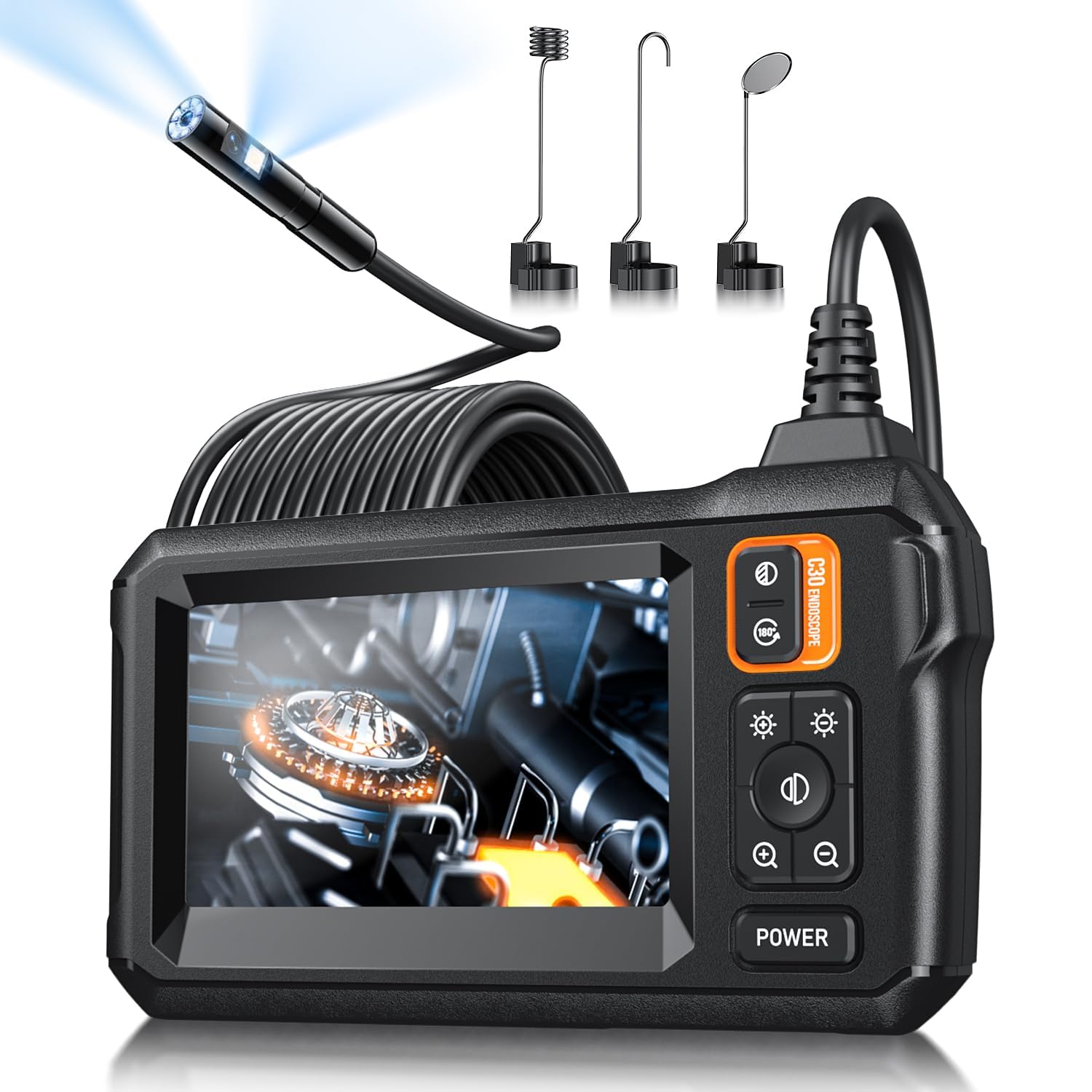 MugEasy Endoscope Camera with Light, Inspection Borescope Camera - MugEasy Official Product View 10