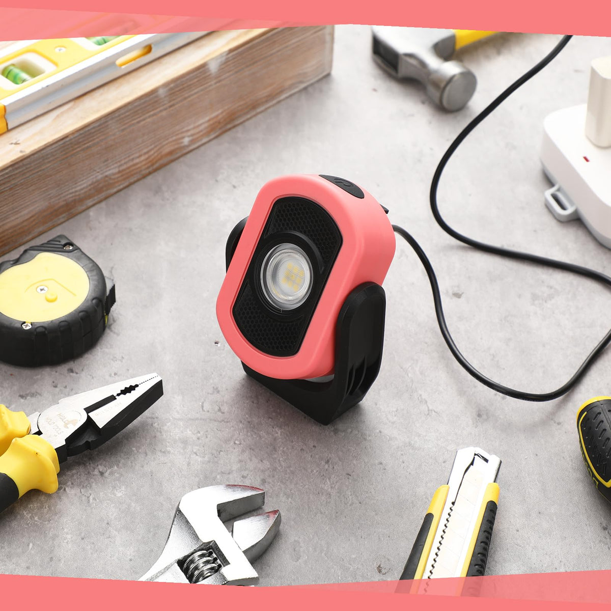 2 Pack 780 Lumens Magnetic Work Light Pink 2pk - Retisee Official Imagery - 3