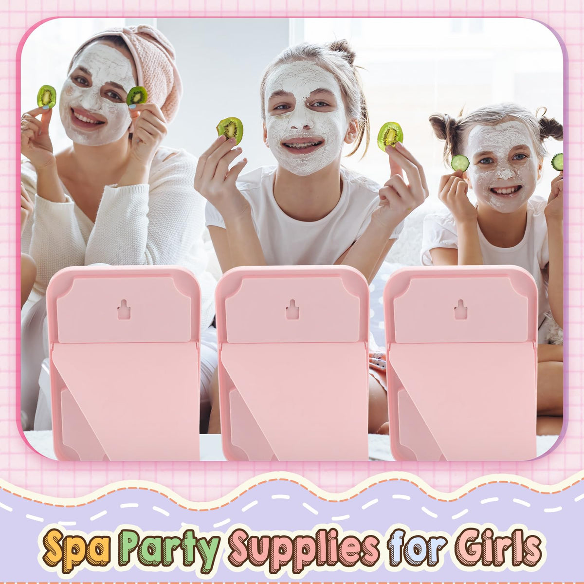 DoubleFill 6 Pcs Spa Party Mirror Spa Party Supplies for - DoubleFill Official Imagery - 7