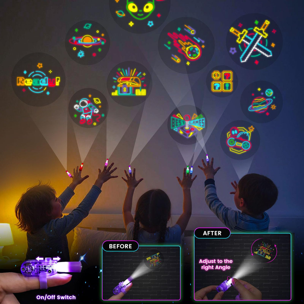 LovesTown 260PCS Glow in the Dark Party Supplies Neon - LovesTown Official Imagery - 8