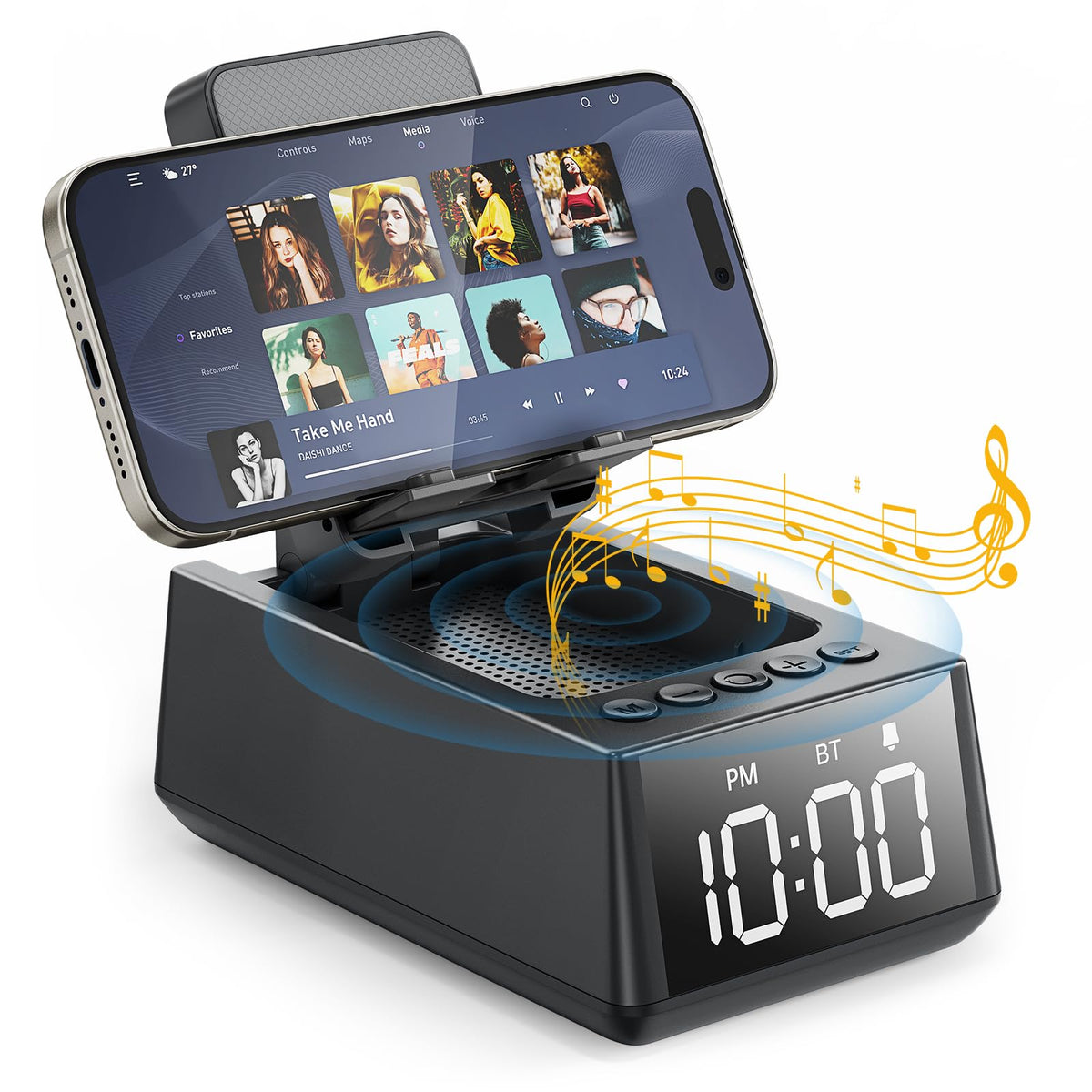 Presents for Men Women Cell Phone Stand with Wireless - Deeyaple Official Imagery - 2