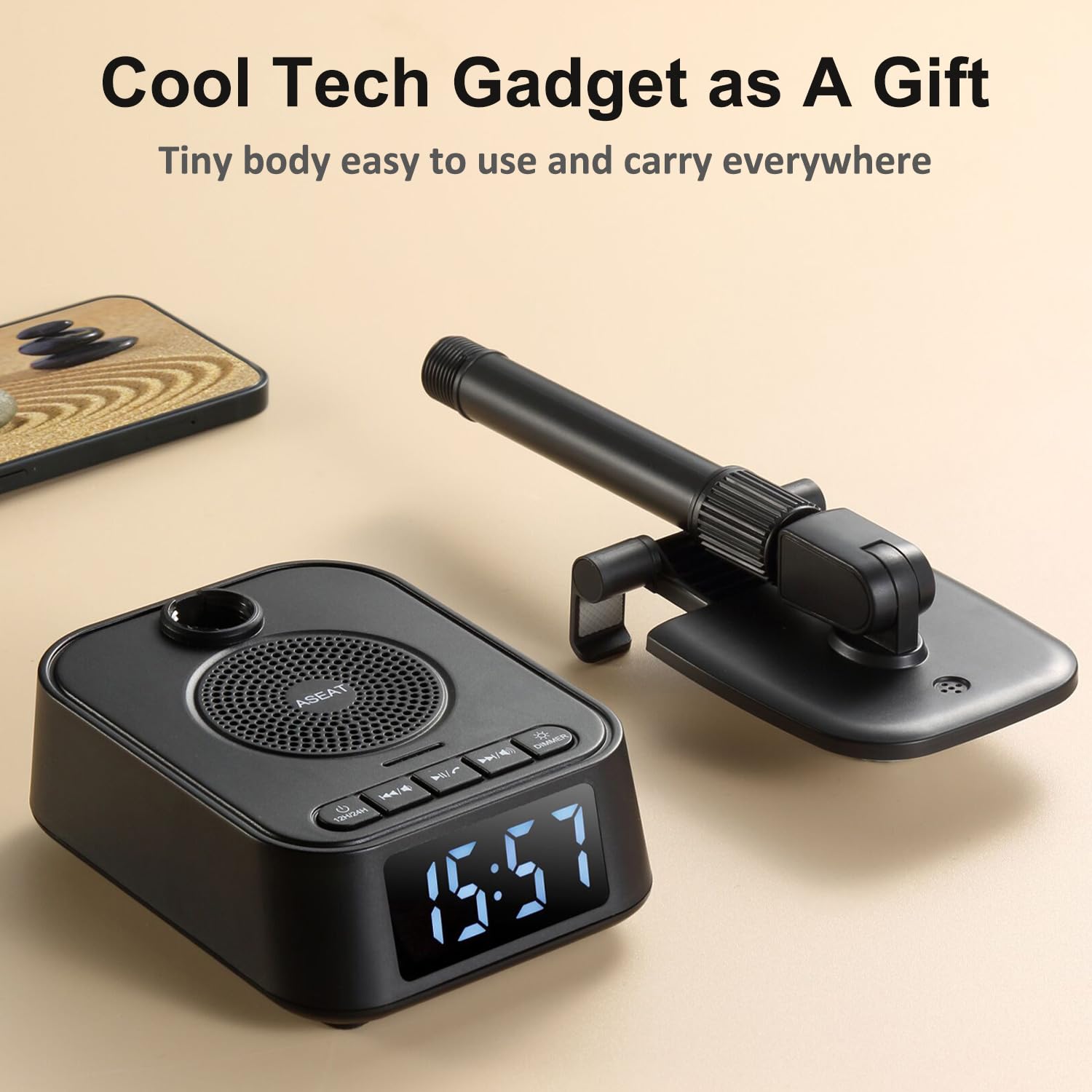 ASEAT Gifts for Men Women, Adjustable Phone Stand Bluetooth Speak - ASEAT Official Product View 4