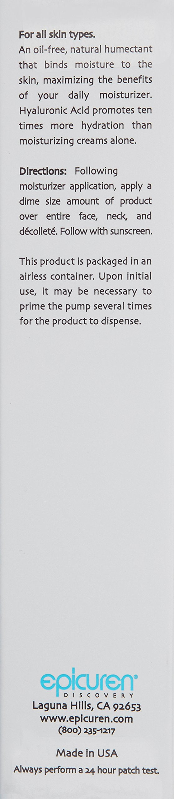 epicuren DISCOVERY Moisture Surge Hyaluronic Acid Gel 1 Fl - Premium Selection Official Imagery - 4