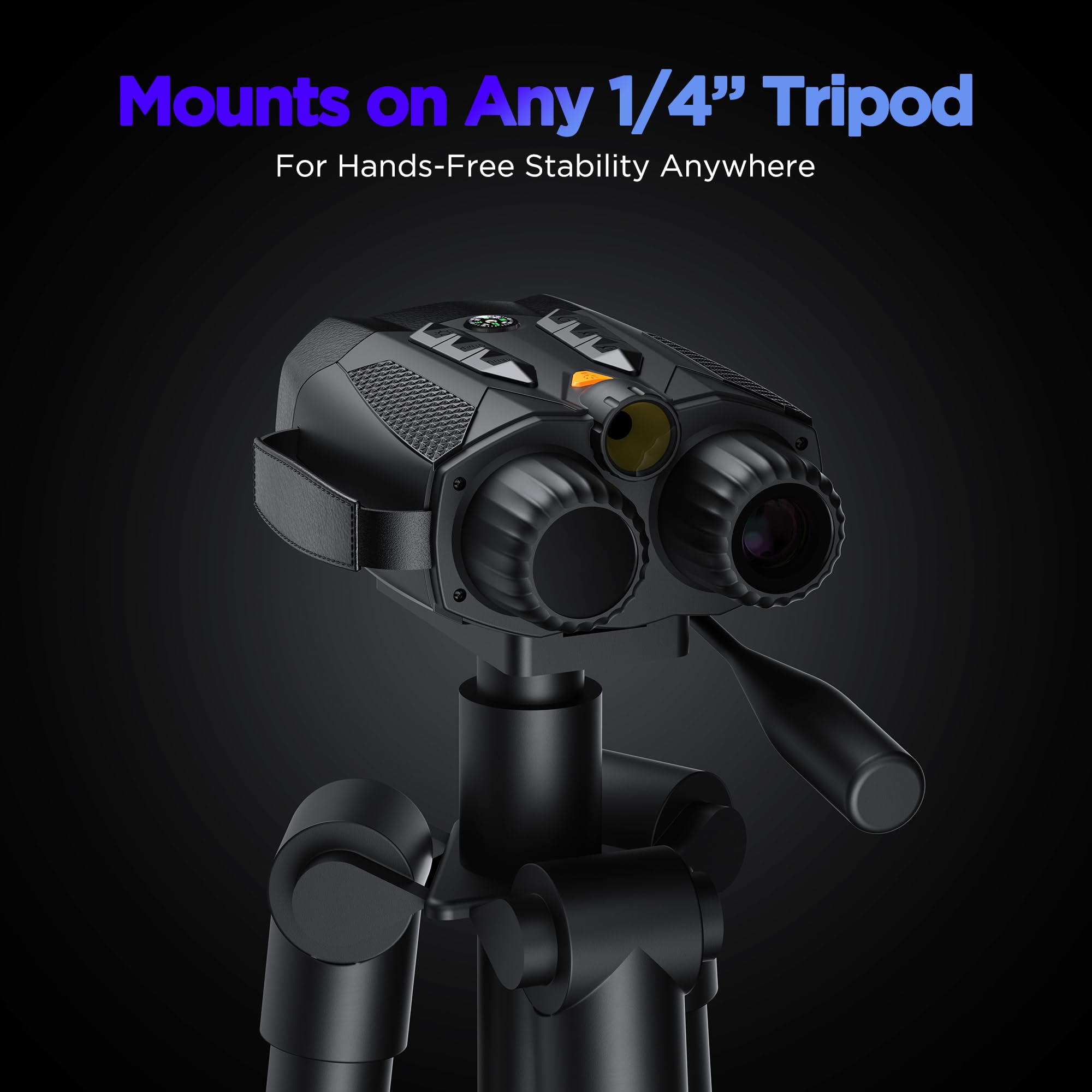 ROQIOO Night Vision Goggles for Adults 4k: Tactical Binoculars wi by ROQIOO - Angle View 3