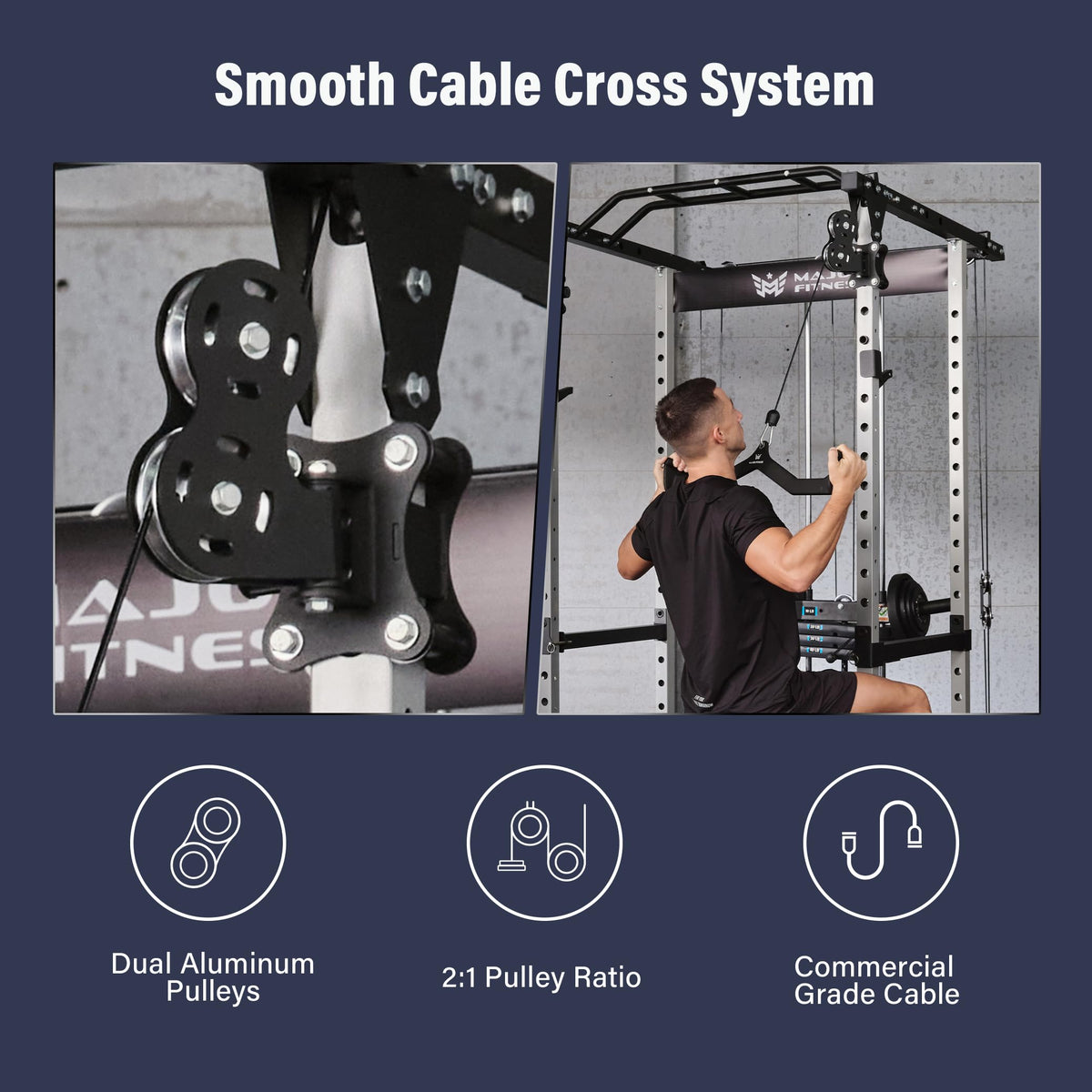 MAJOR FITNESS Power Cage Drone1 Premium Multi Function Power - MAJOR FITNESS Official Imagery - 4