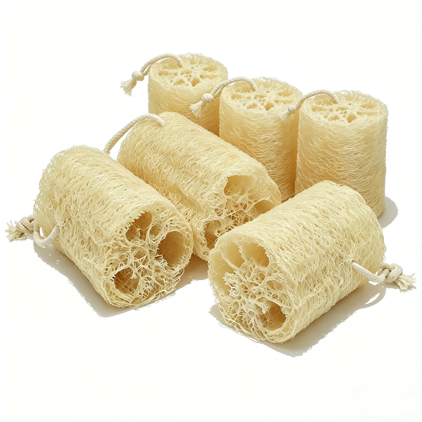 ZOXUYUMI Natural Loofah Exfoliating Body Sponge Scrubber, Plant - Based Organic - ZOXUYUMI Official Product View 8
