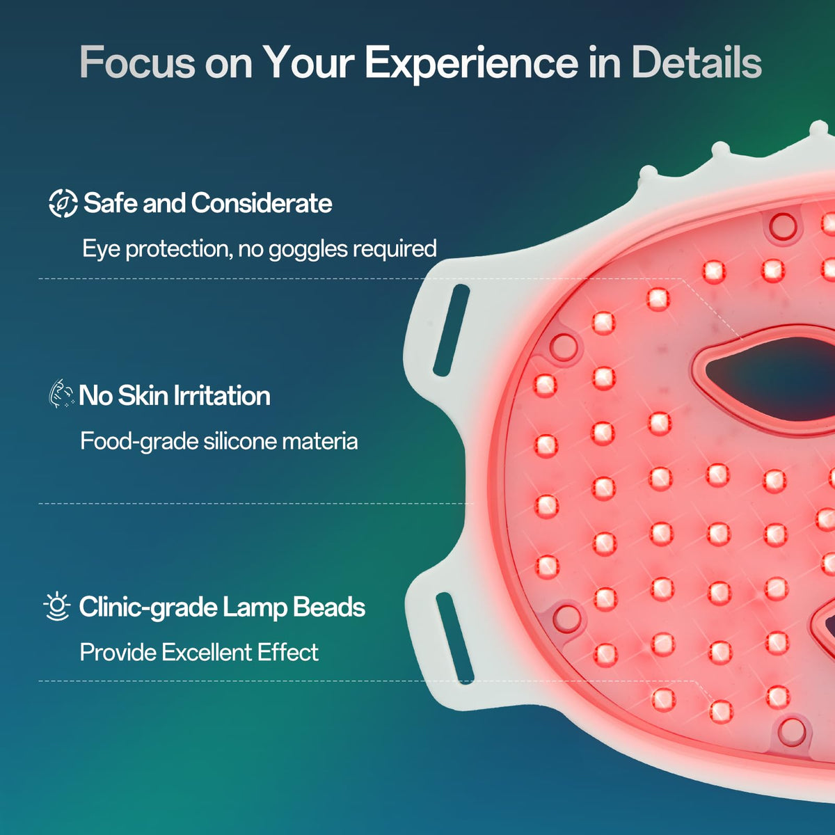 Red Light Mask for Face Women - Facego Official Imagery - 8