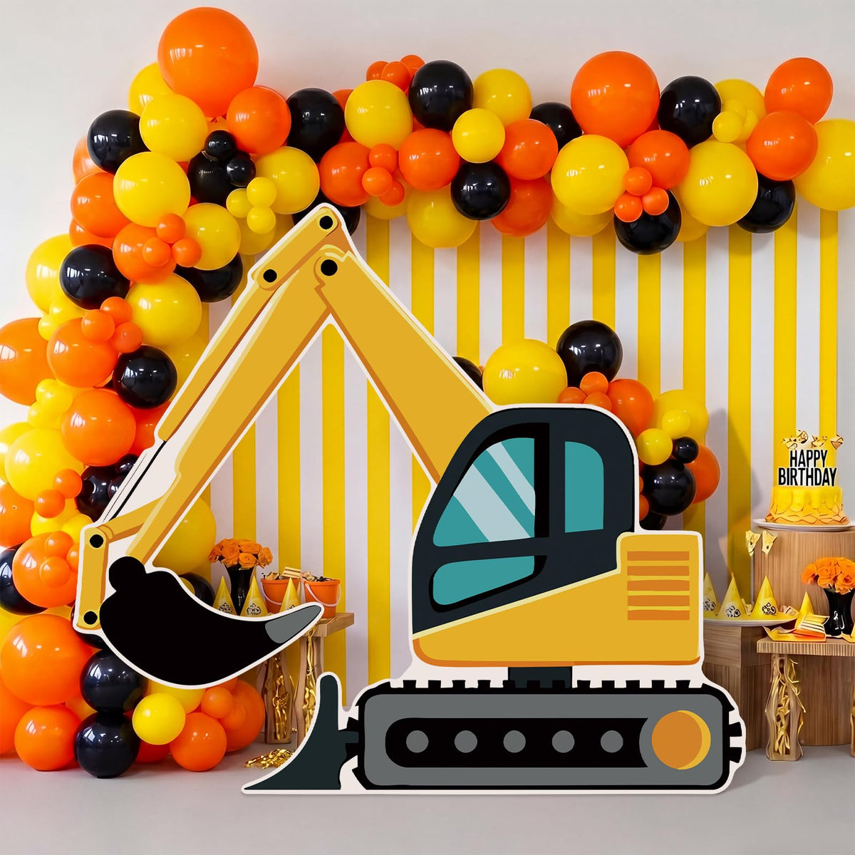 Construction Theme Birthday Party Decorations 35 x 15 Inches - Weysat Official Imagery - 3