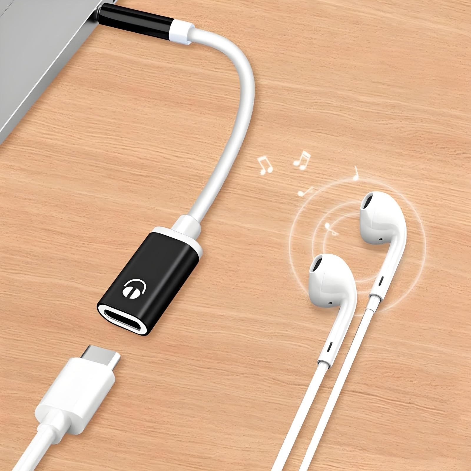 Zenarao 3.5mm Male to USB C Female Audio Adapter, Only Analog Aud by Zenarao - Angle View 8