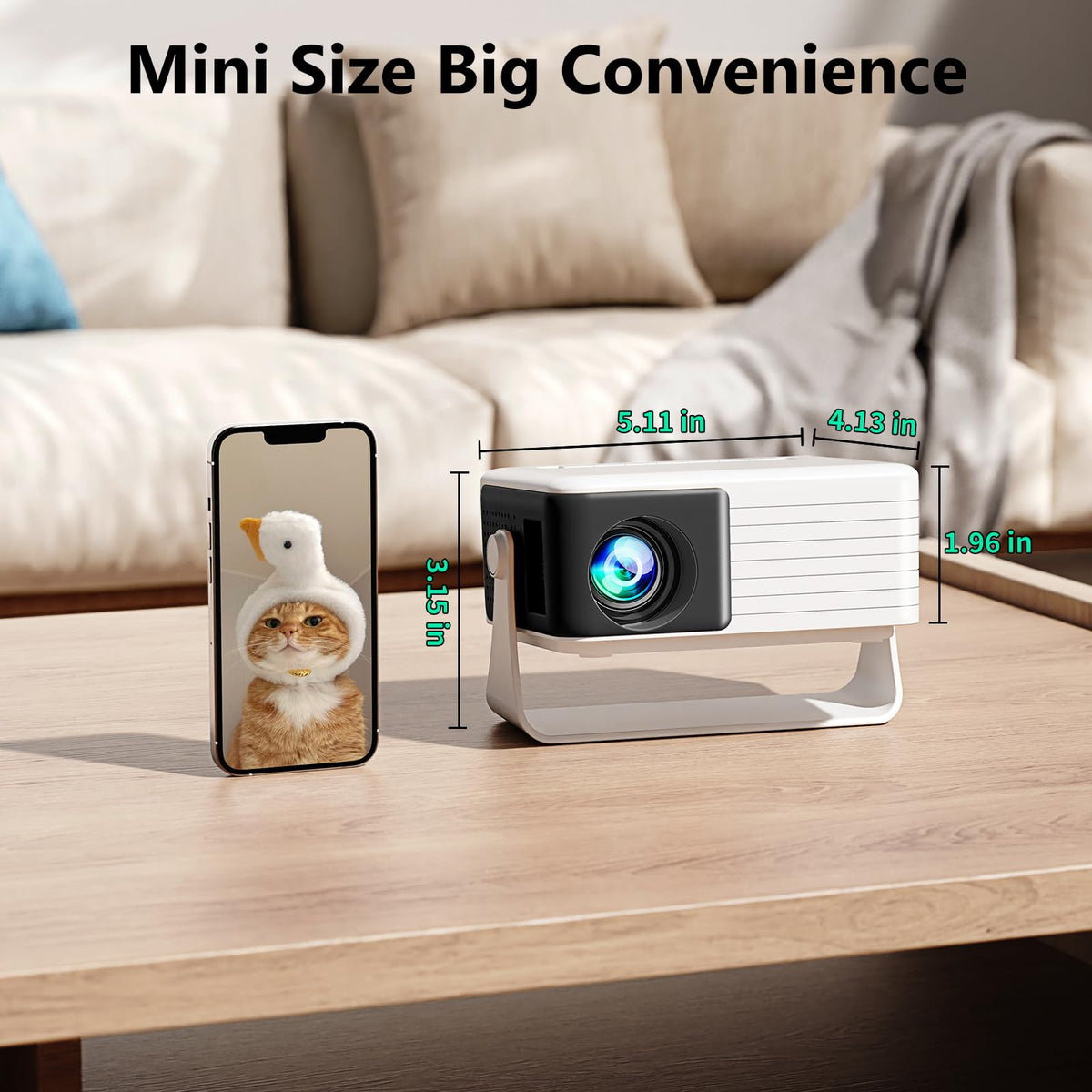 Yoton Y3 Mini Projector Ultra Compact 317g 360 Stand Auto - YOTON Official Imagery - 5