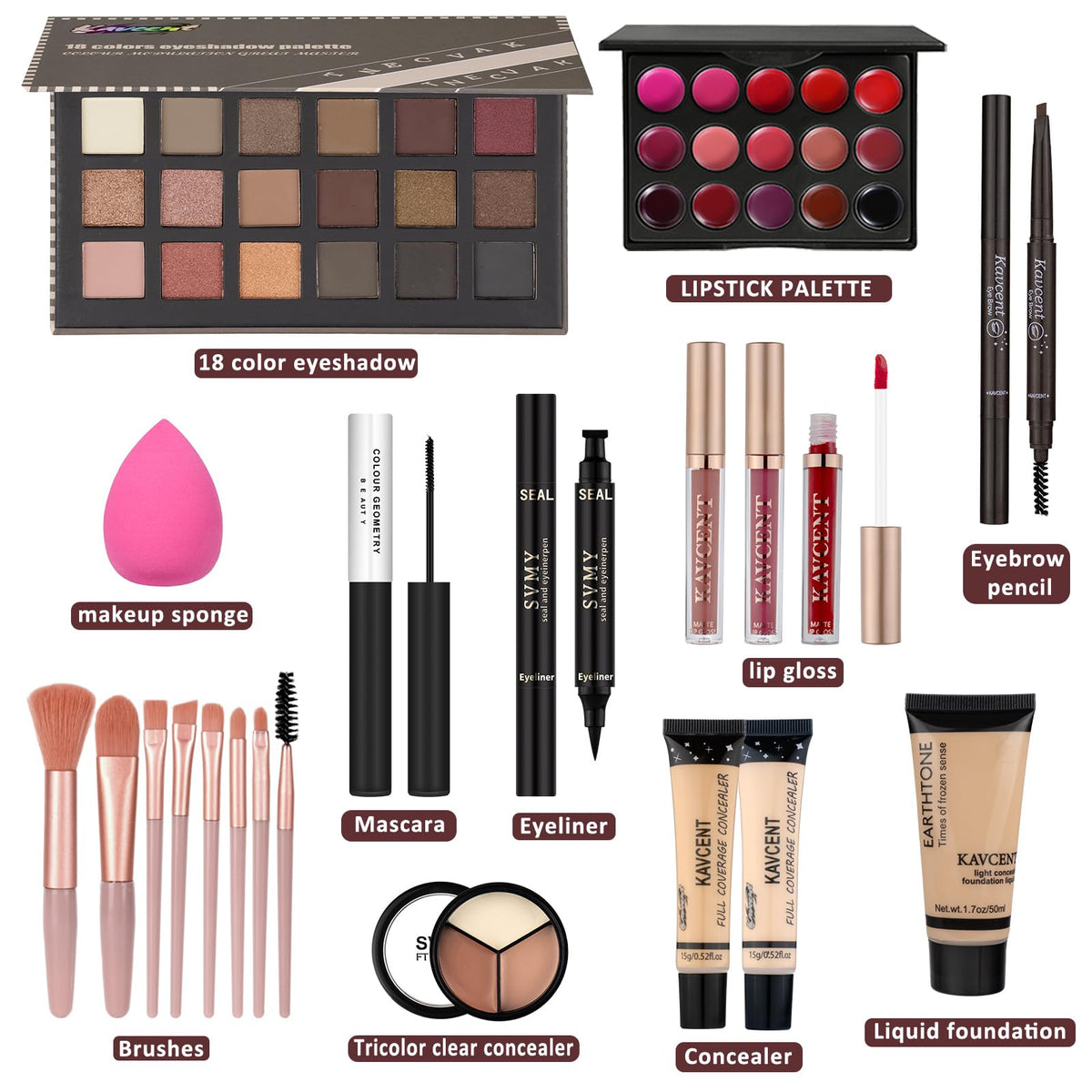 Makeup Set Makeup Kit for Women Full Kit Makeup Sets for - KAVCENT Official Imagery - 3