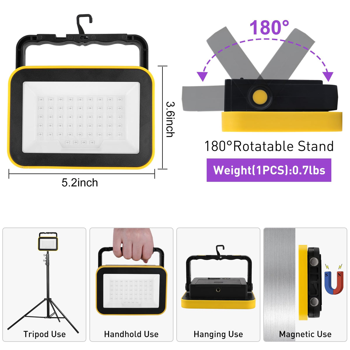 Rechargeable LED Black Light Battery Powered Portable - CREPOW Official Imagery - 5