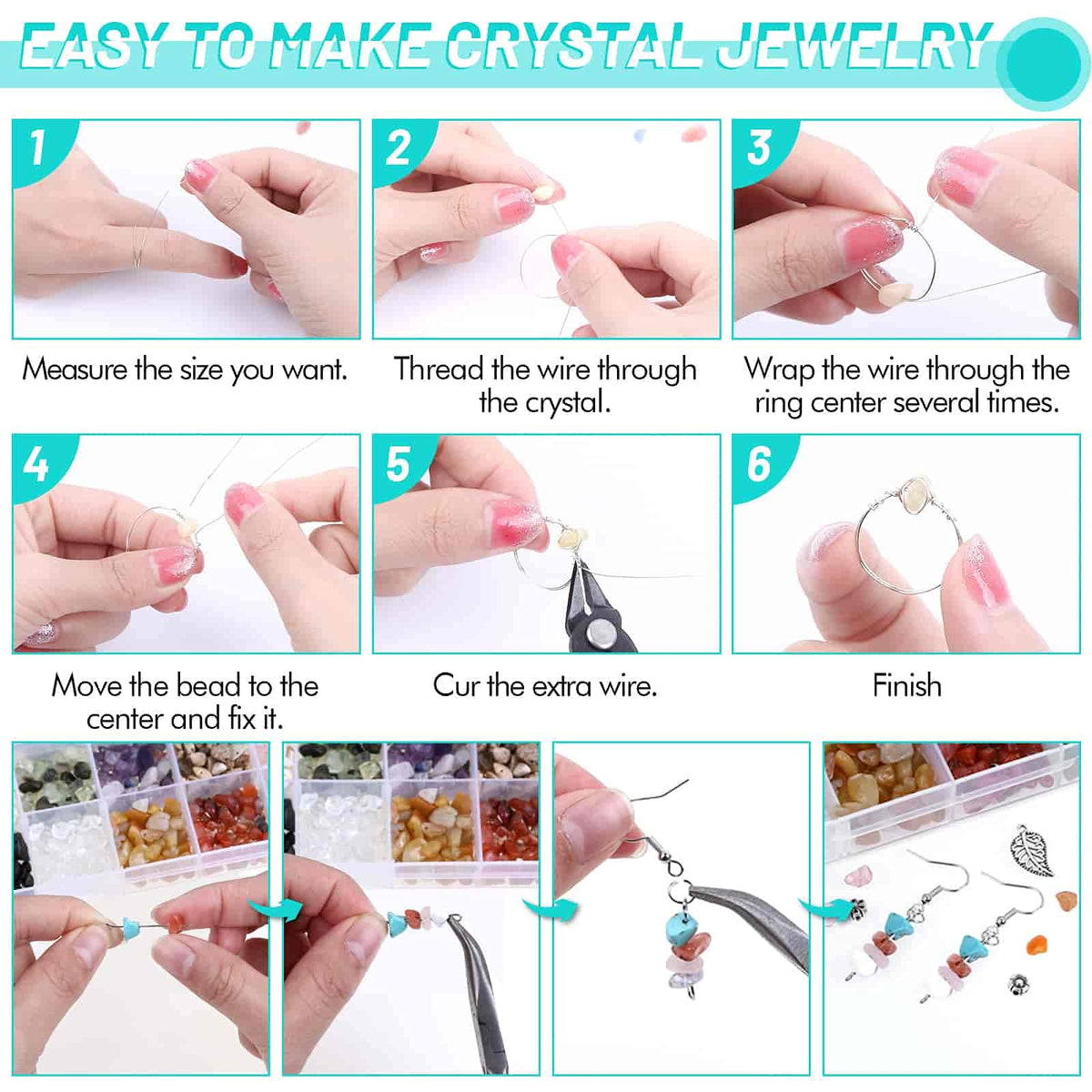 selizo Jewelry Making Kits for Adults Women with 28 Colors - selizo Official Imagery - 6