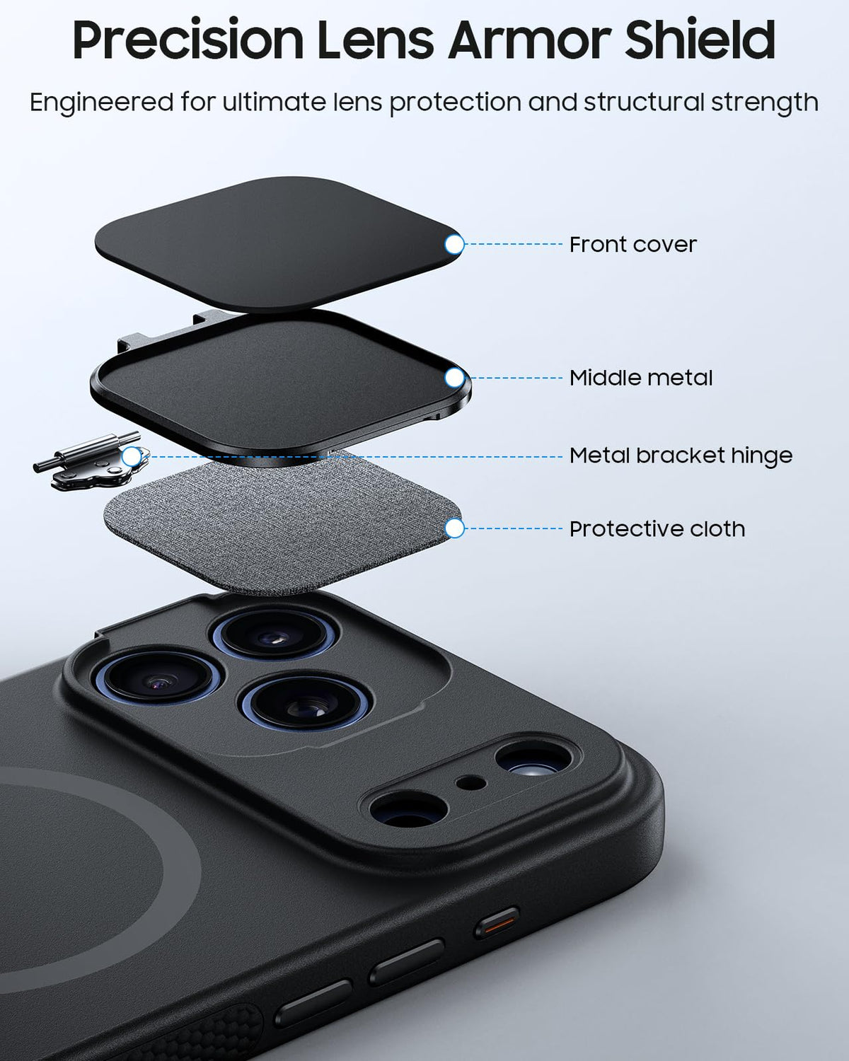for iPhone 17 Pro Max Case with Precision Lens Protection - VOFATA Official Imagery - 3