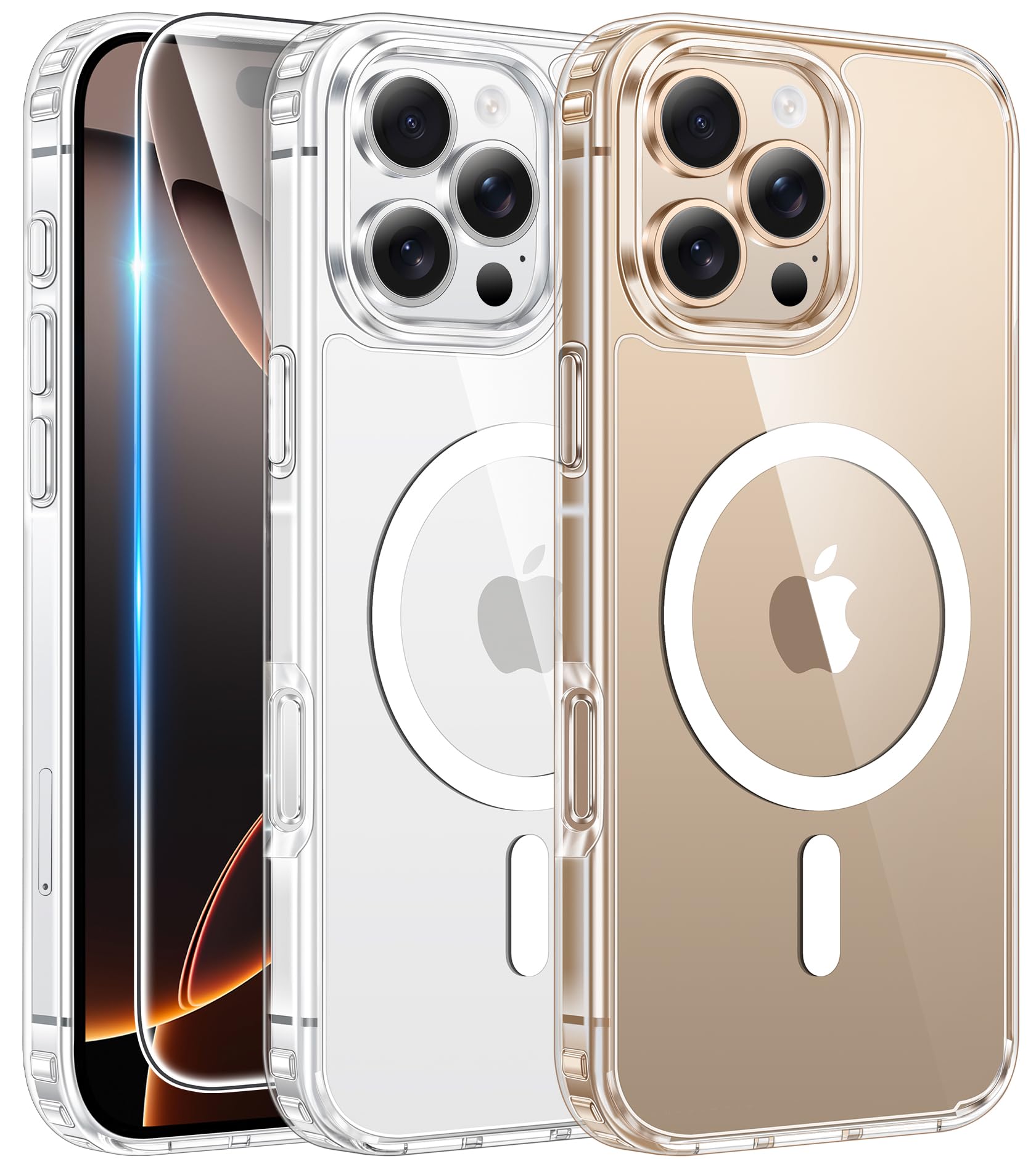 FNTCASE for iPhone 16 Pro - Max Case Compatible with Magsafe Clear - FNTCASE Official Product View 1