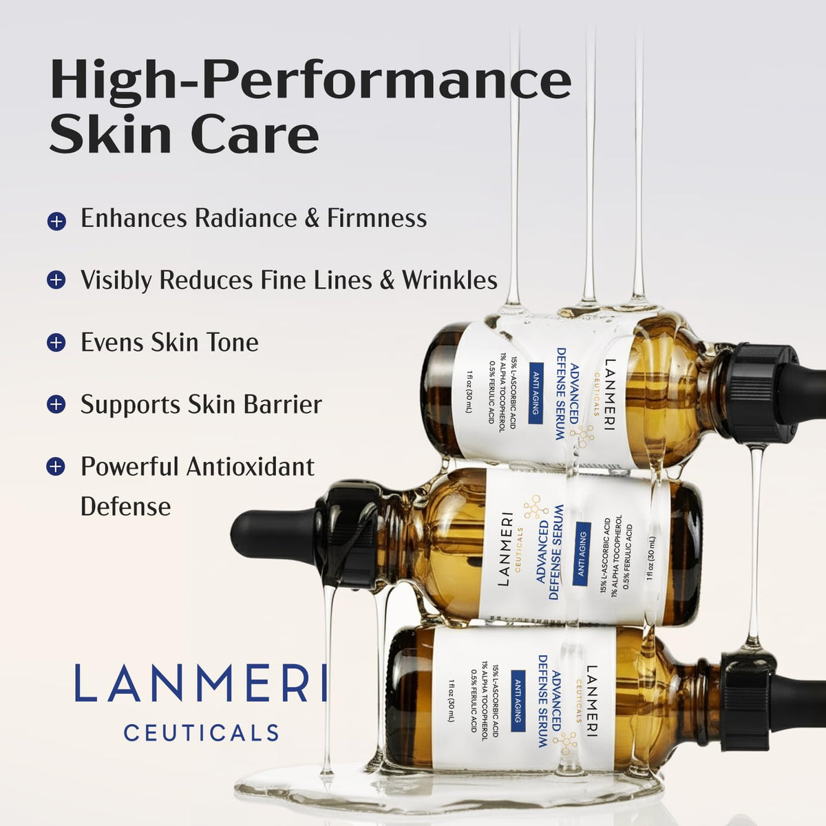 Lanmeri Ceuticals 15 Vitamin C E Ferulic Serum Advanced - Lanmeri Official Imagery - 5