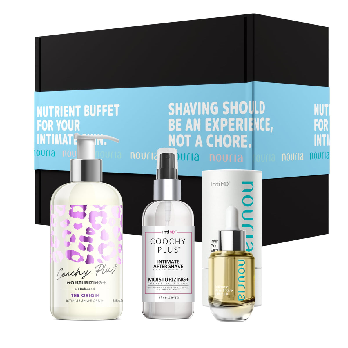 Coochy Plus HydroLock Shave Kit for Women The Origin Oil - IntiMD Official Imagery - 2