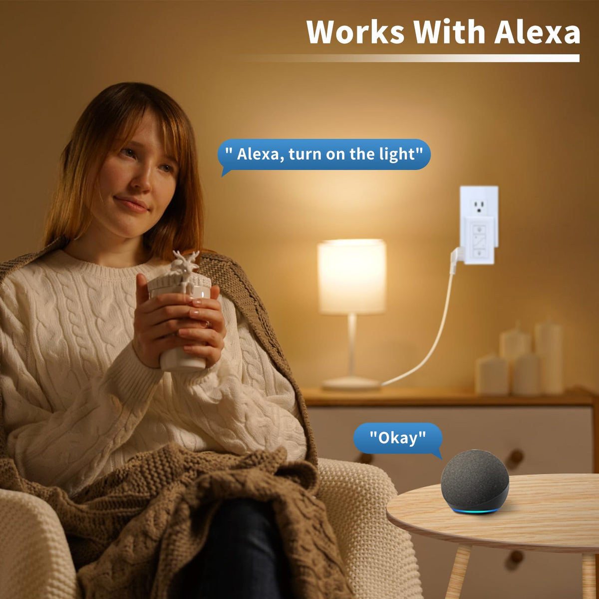 Smart Plug in Dimmer Wireless Dimmer Plug with Remote for - Humpptom Official Imagery - 5