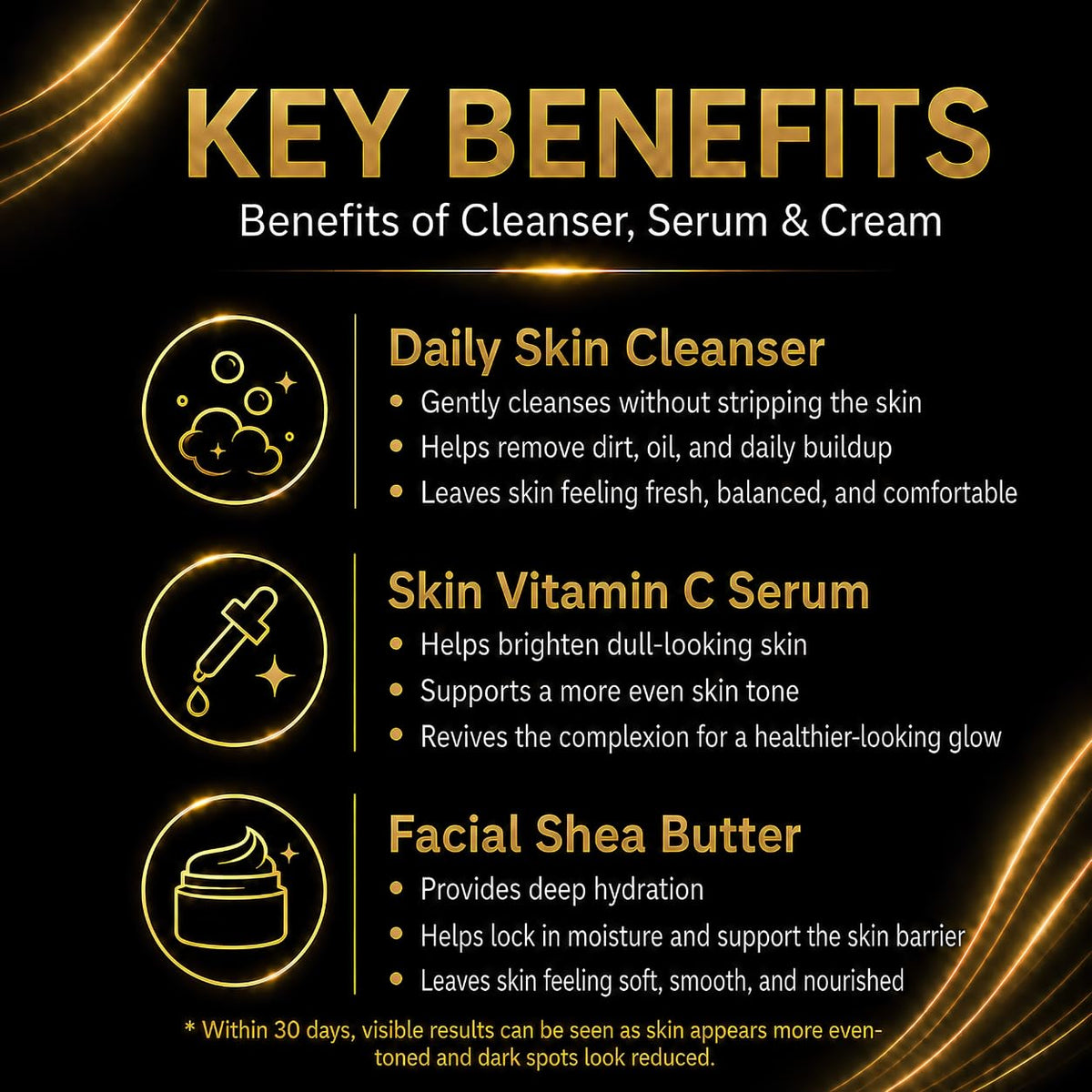 Men s Natural Skin Care Set Face Cleanser Vitamin C Serum - True2Men Official Imagery - 4