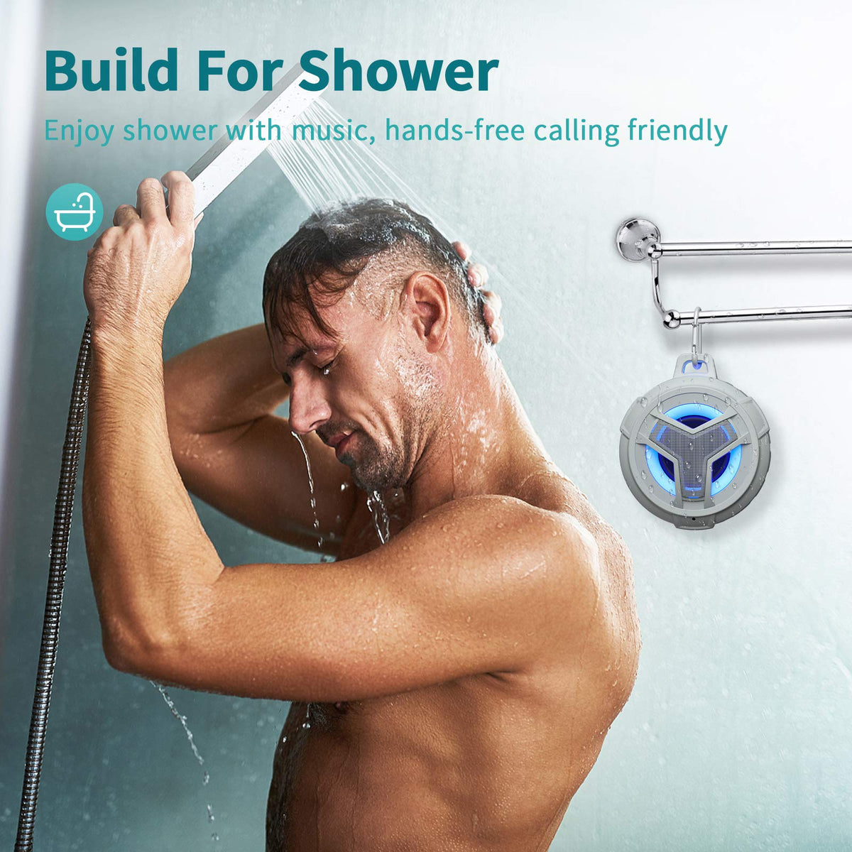 EBODA Waterproof Speaker Bluetooth Shower Portable Birthday - EBODA Official Imagery - 4