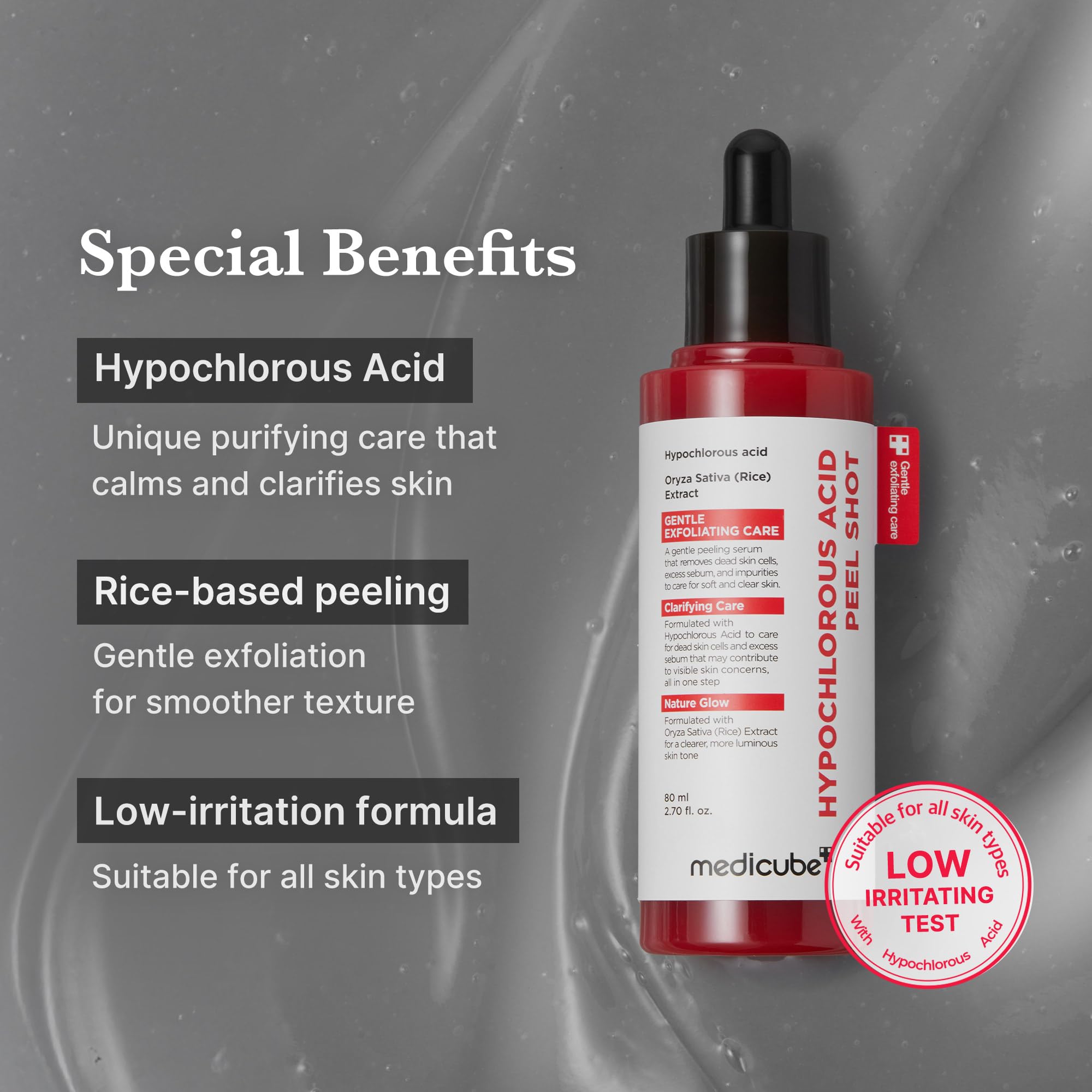 medicube Peel Shot with Hypochlorous Acid for Pores &amp; - medicube