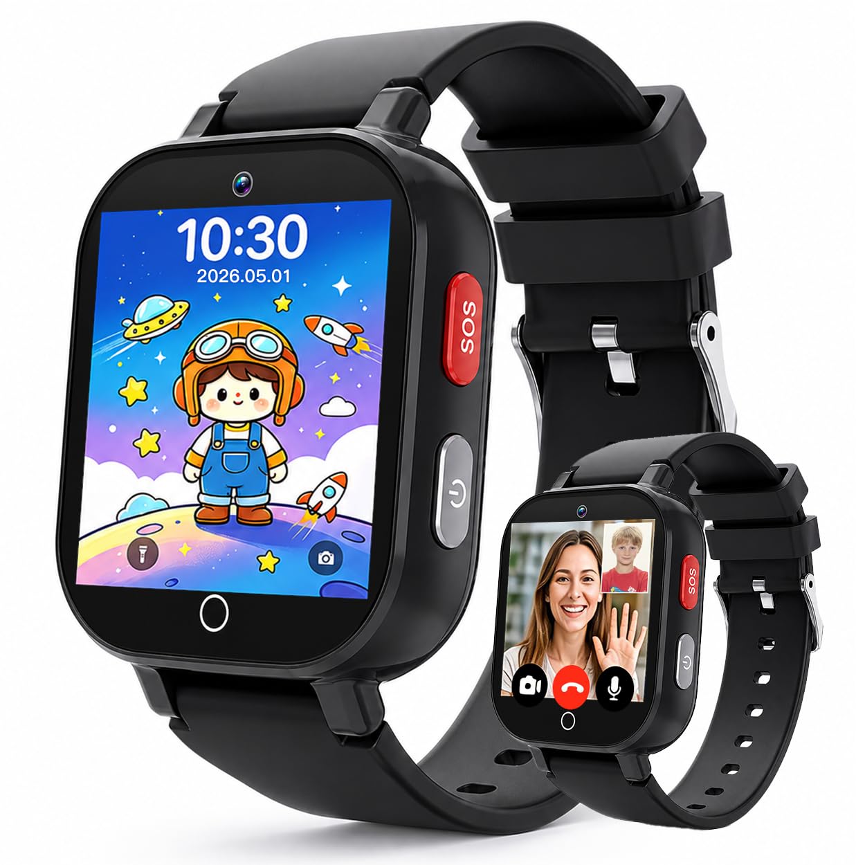 DXPICR 4G Kids Smart Watch with GPS Tracker, Video & Voice Call, SOS, - View 9