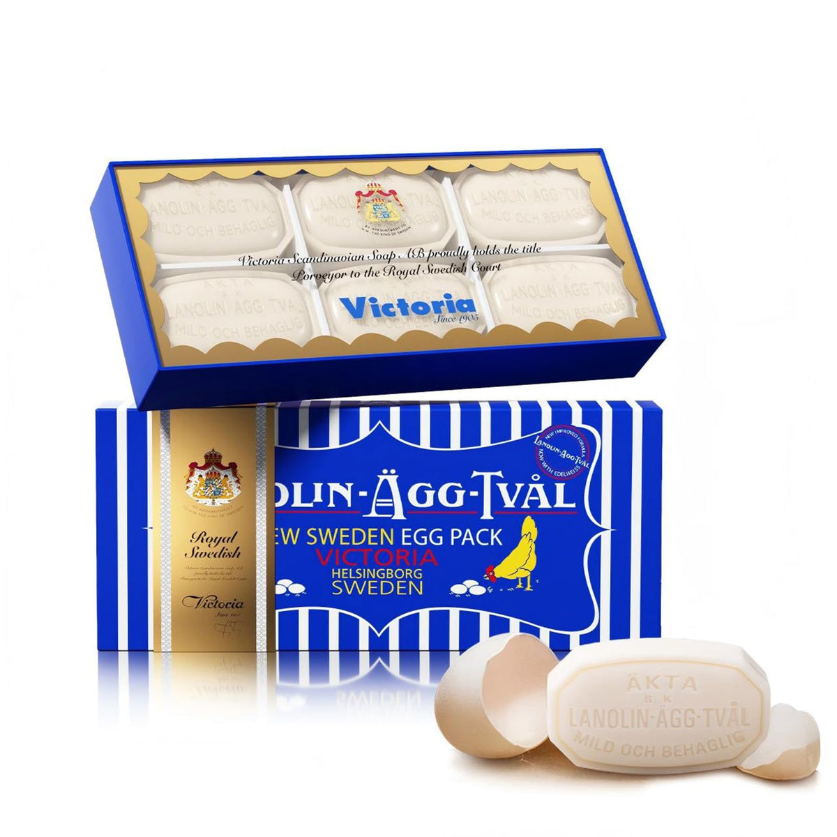 VICTORIA Swedish Egg White Face Soap Bar 3 in 1 Gentle Daily - VICTORIA Official Product Imagery - 1